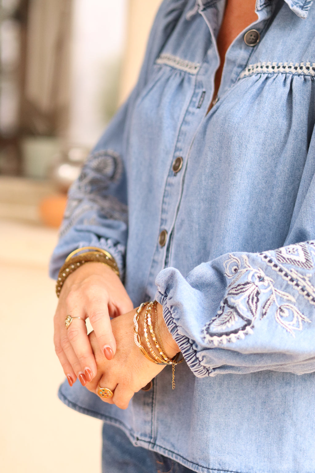 Chemise YAFFA bleu denim