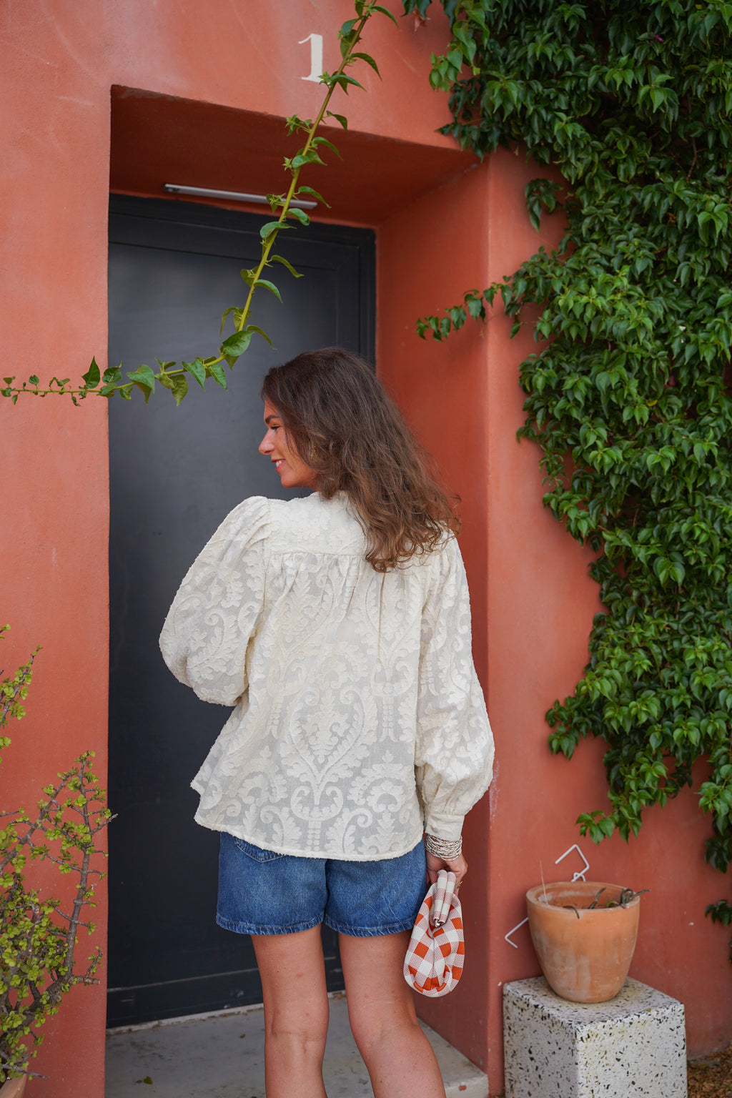 Blouse ample en dentelle BLAIKE