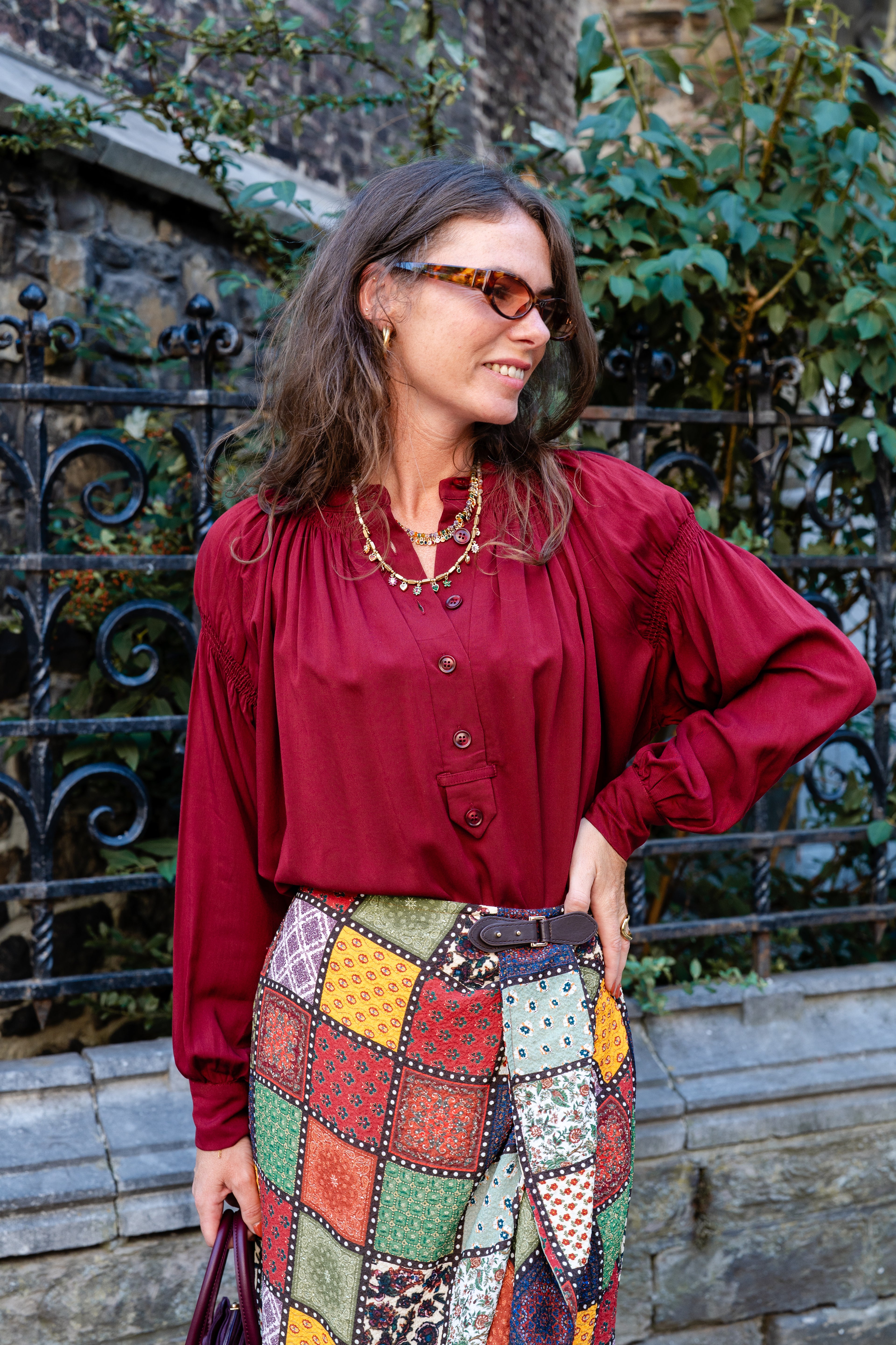 Blouse ABBY bordeaux
