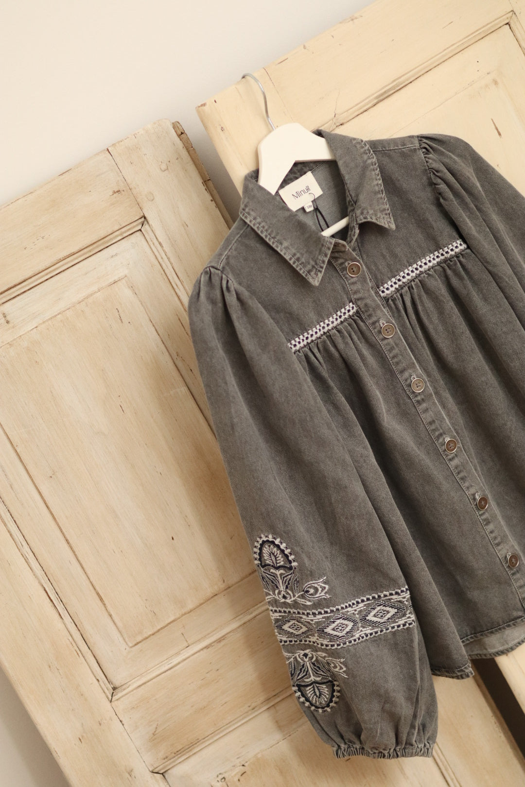 Chemise YAFFA en denim gris