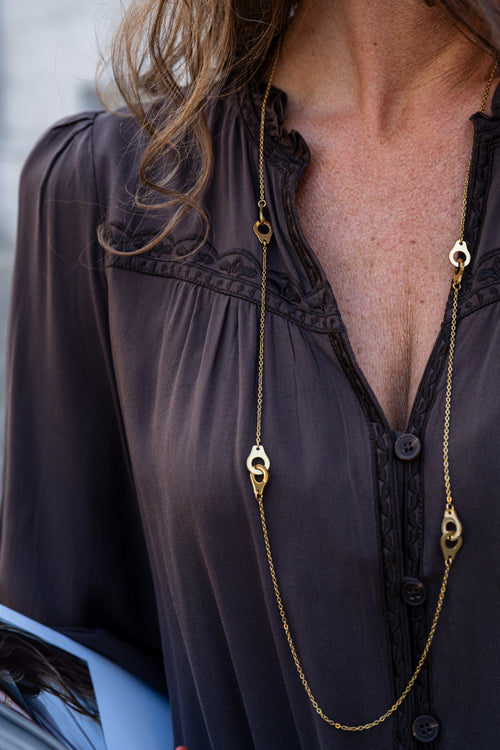 Blouse BOWEN marron