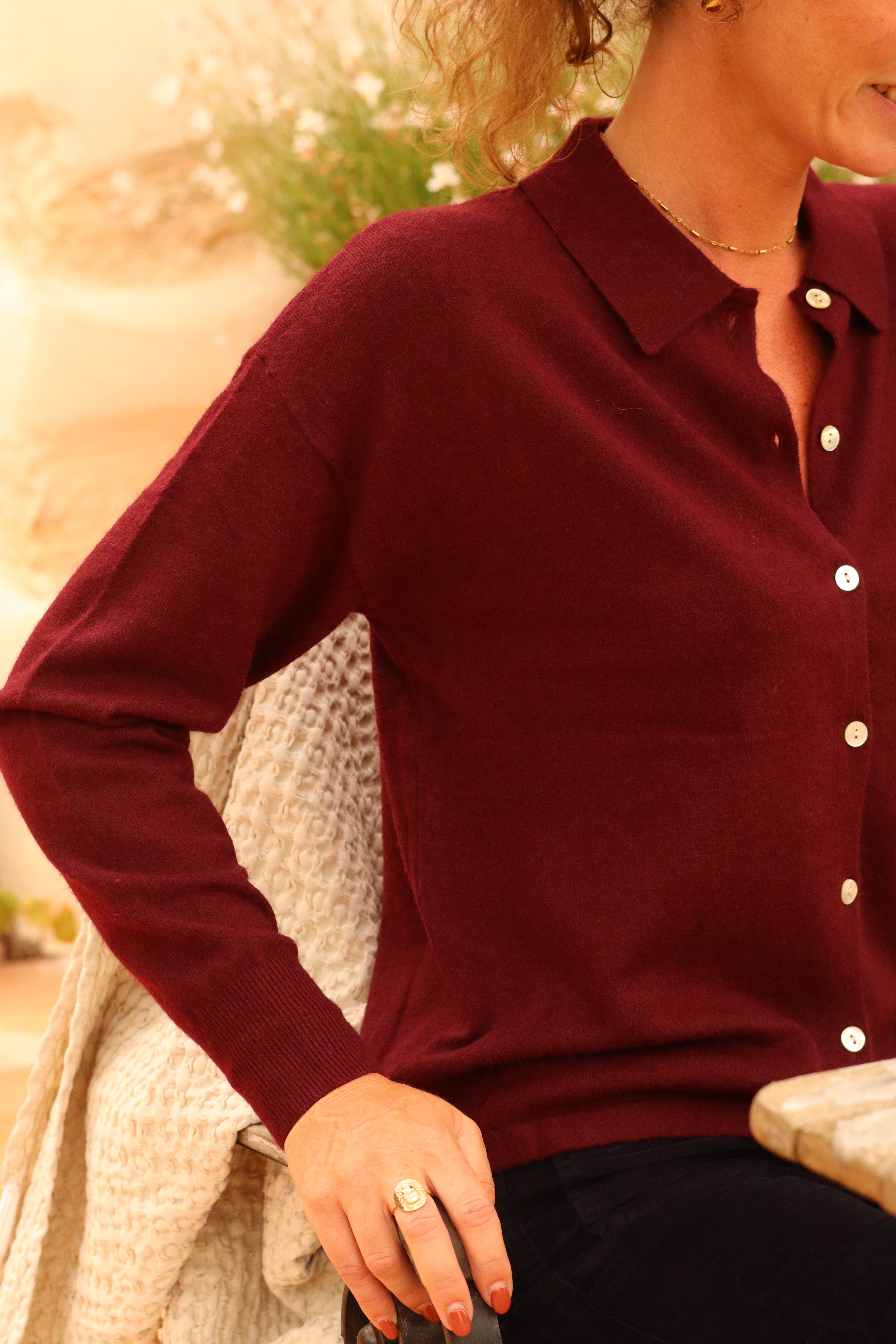 Cardigan CASSIE bordeaux