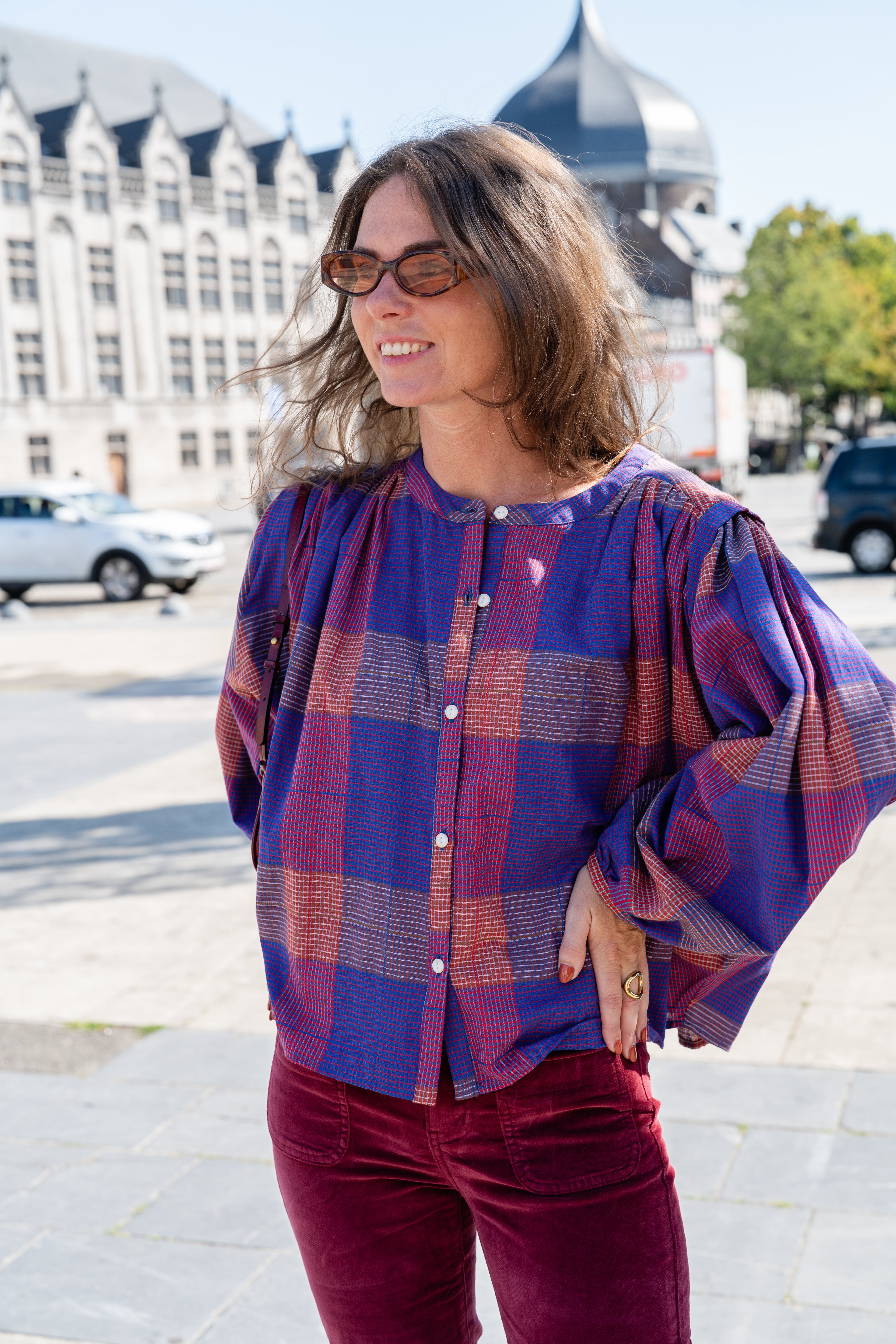 Blouse JANET à carreaux