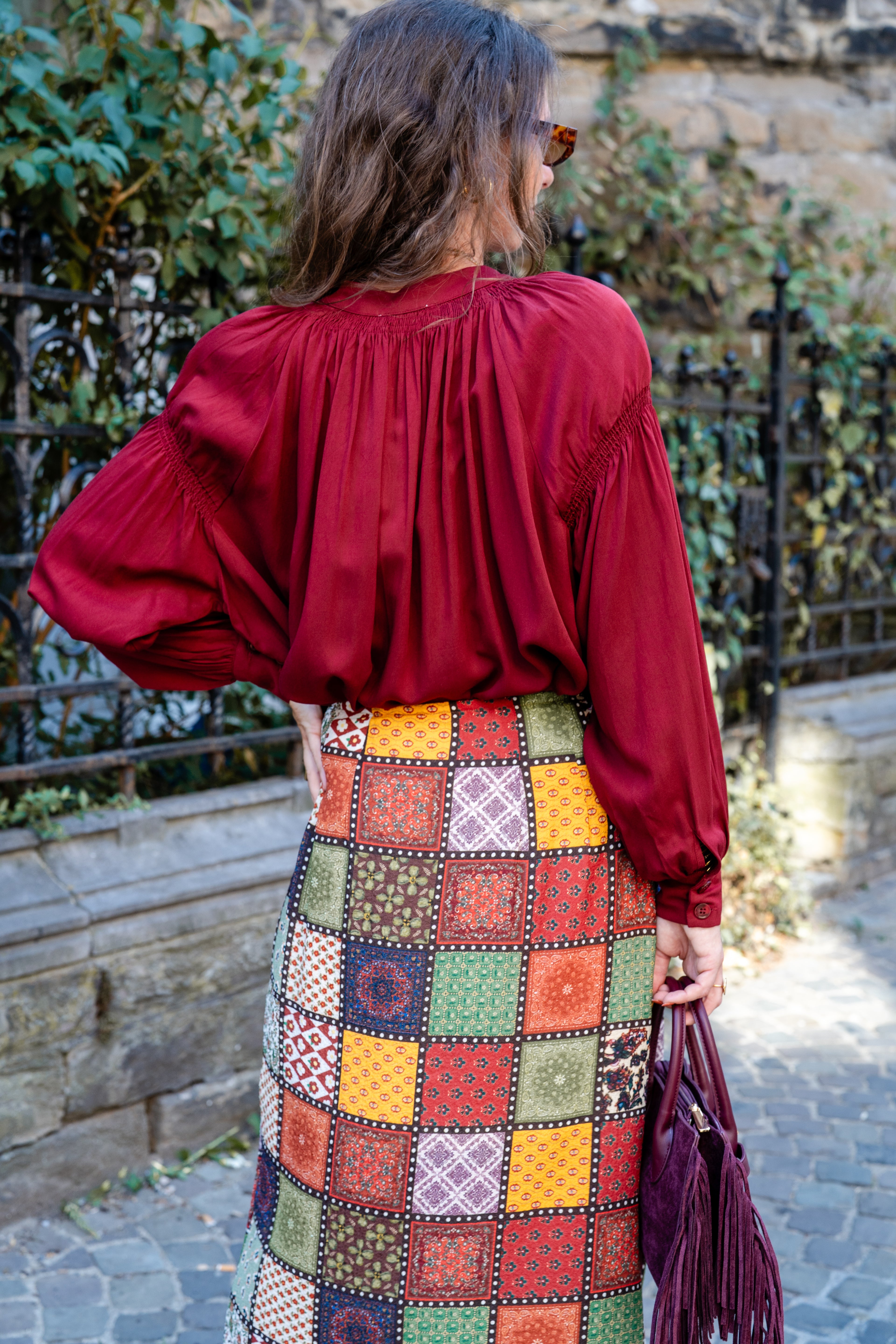 Blouse ABBY bordeaux