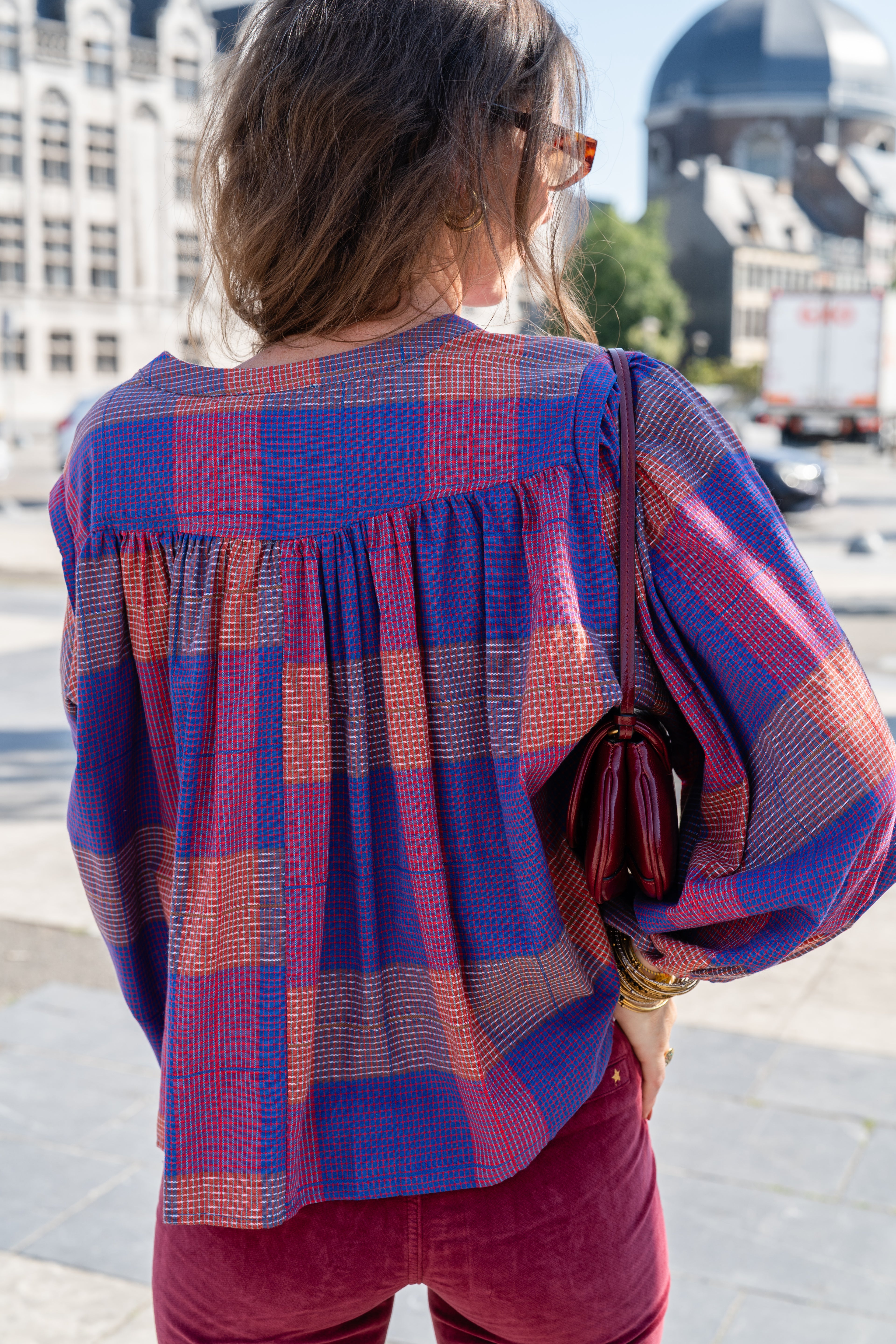 Blouse JANET à carreaux