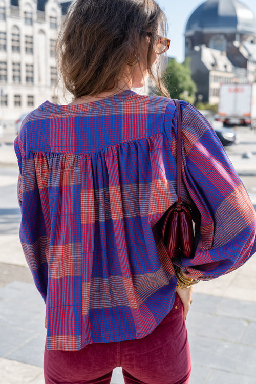 Blouse JANET à carreaux