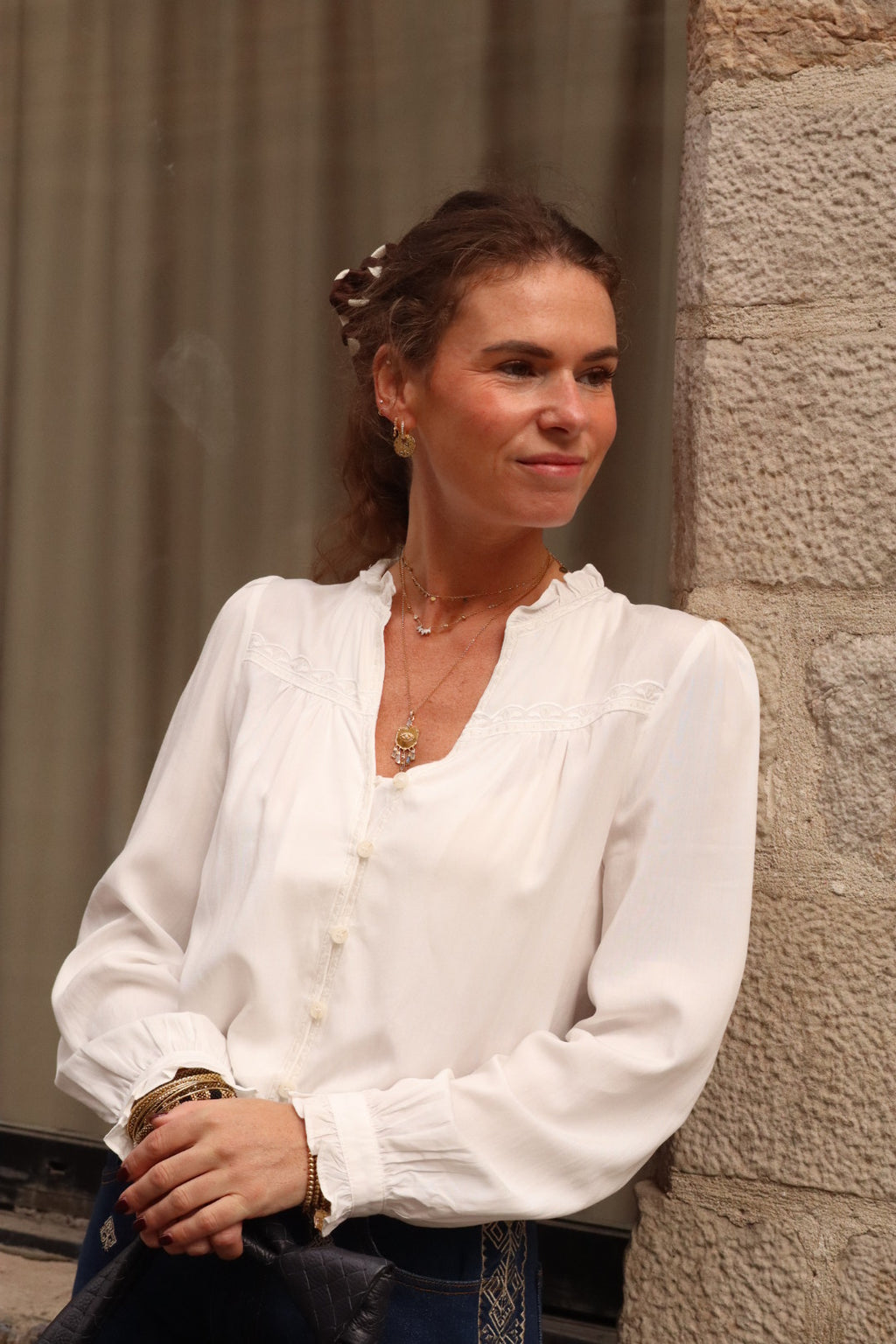 Blouse BOWEN blanc