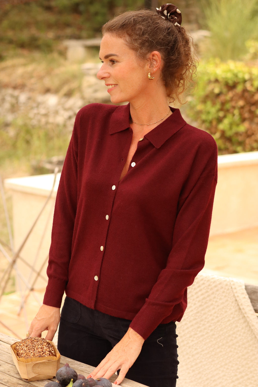 Cardigan CASSIE bordeaux
