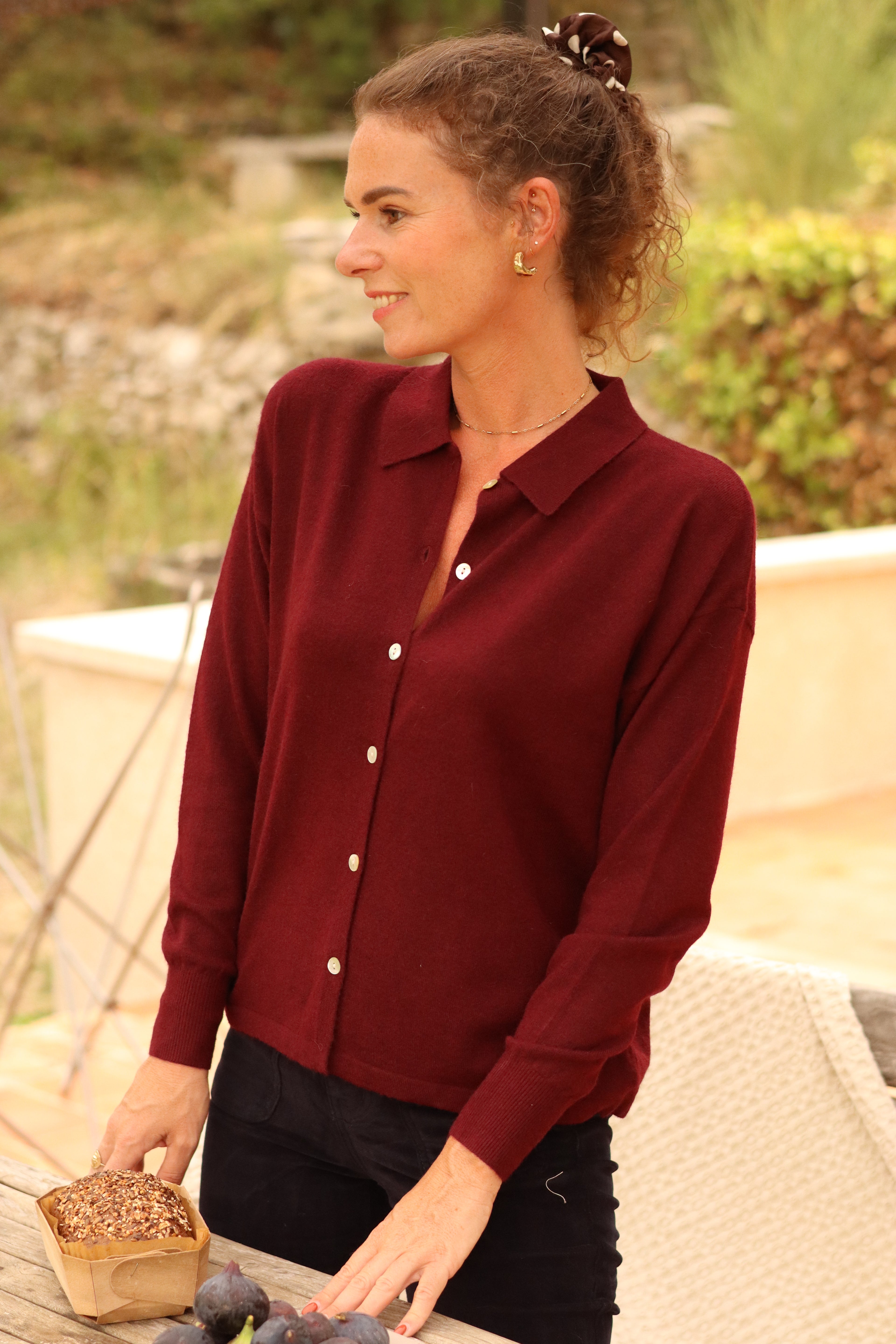 Cardigan CASSIE bordeaux
