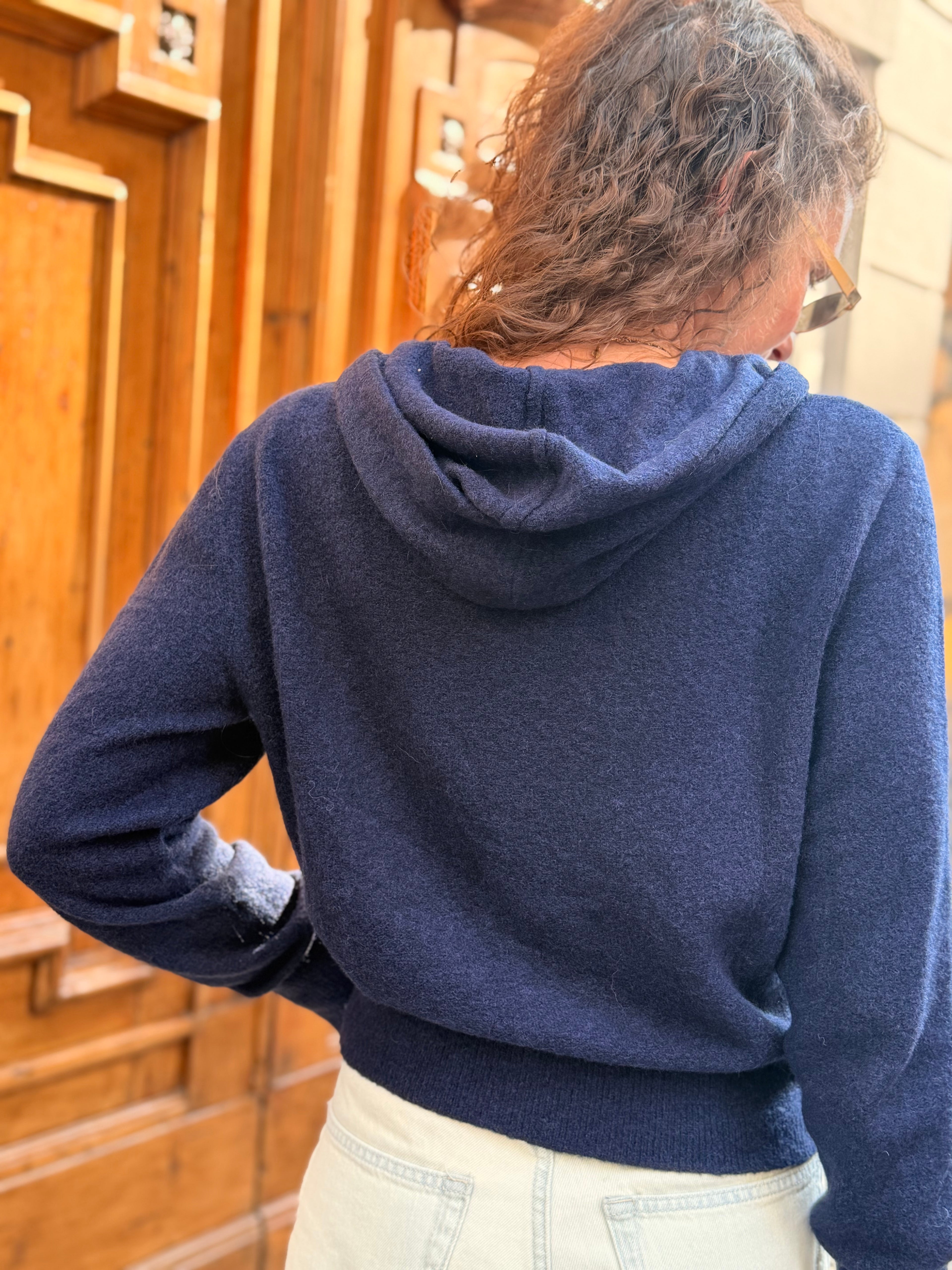 Gilet MARIANO zippé marine