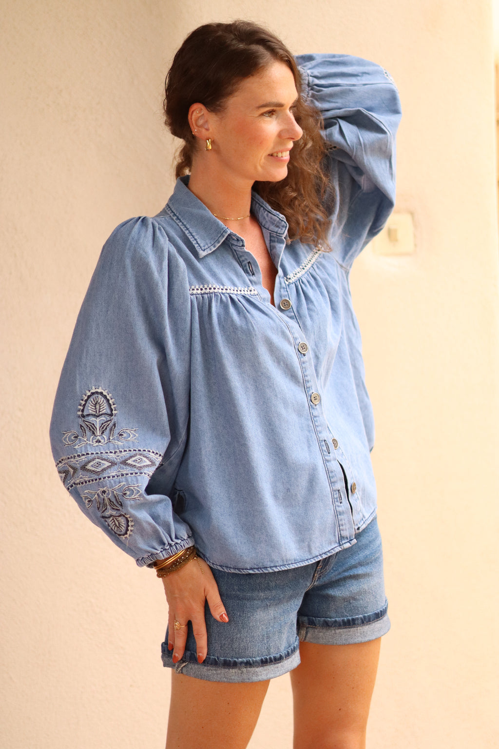 Chemise YAFFA bleu denim