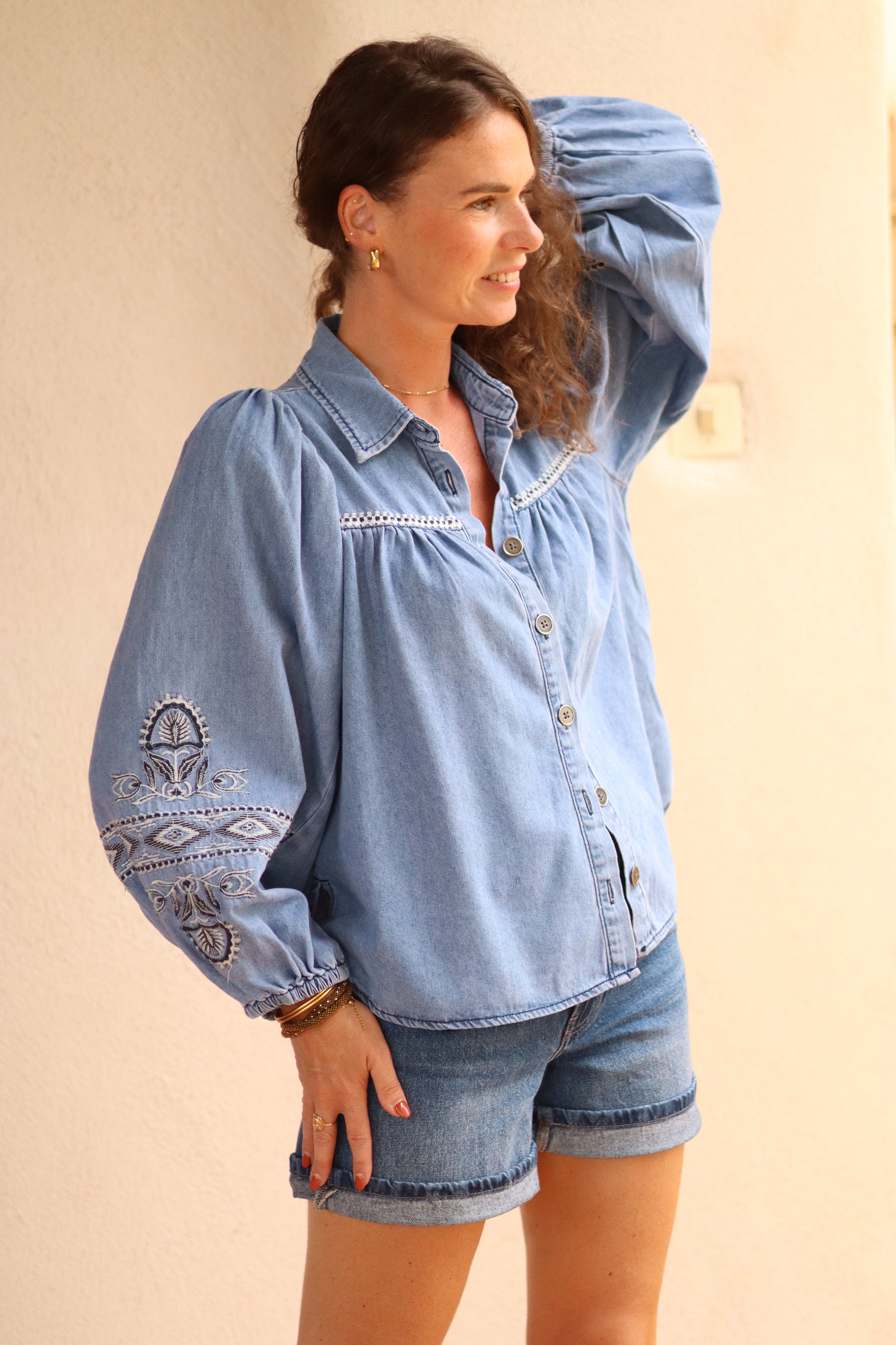 Chemise YAFFA bleu denim