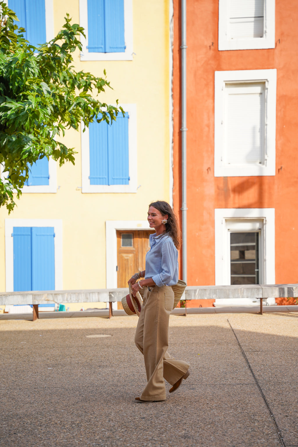 Pantalon TATHLANTY beige foncé