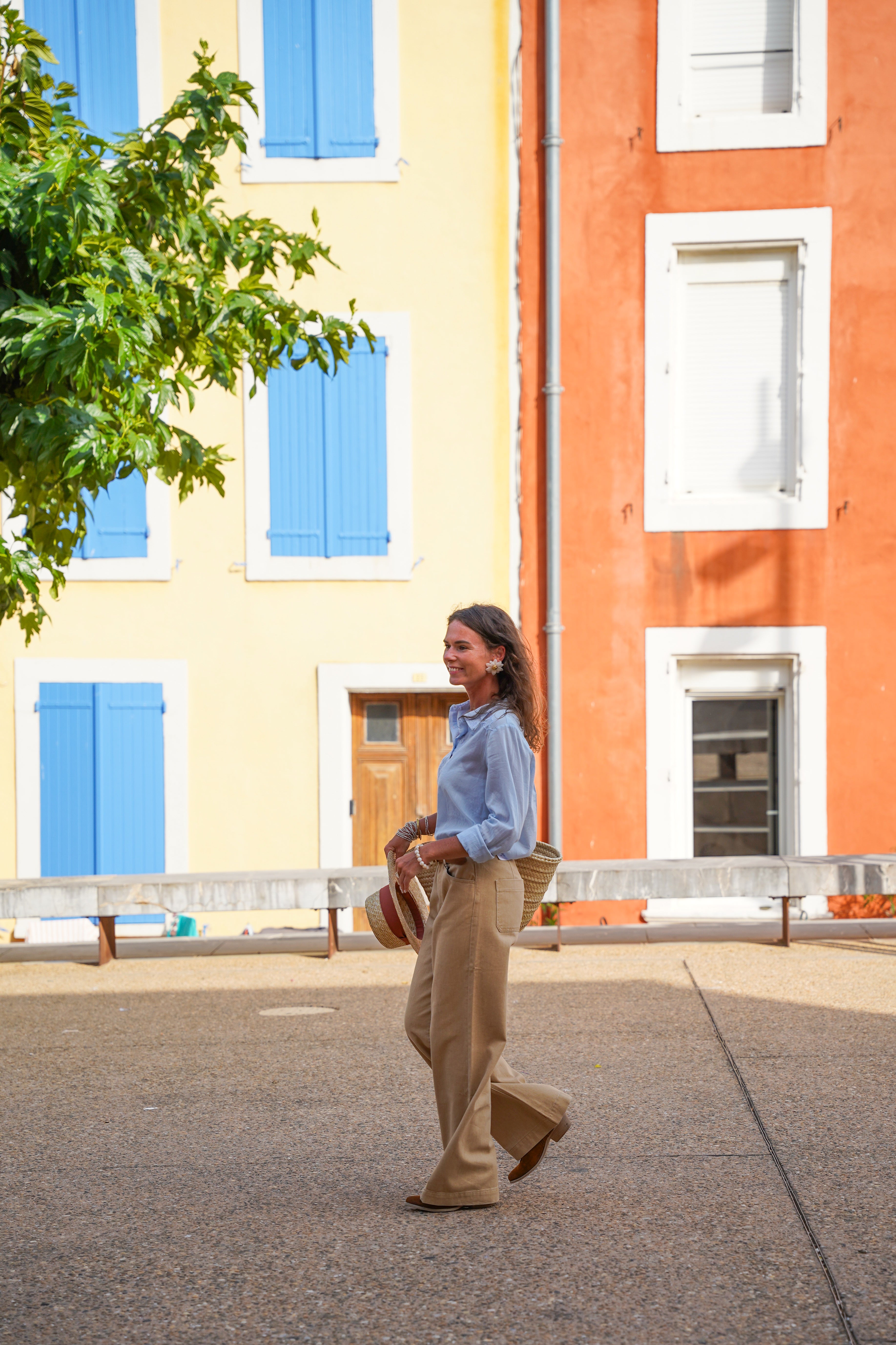 Pantalon TATHLANTY beige foncé