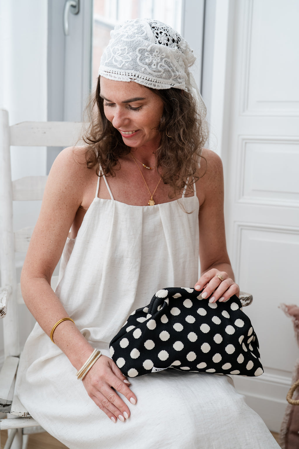 Pochette Camille à pois