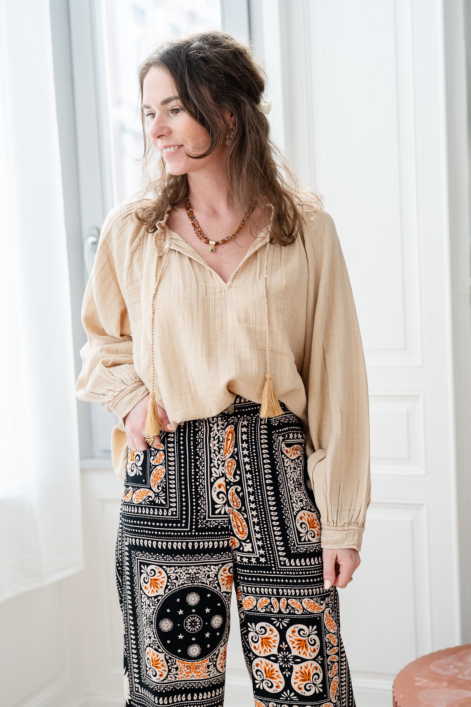 Blouse BRISKA beige