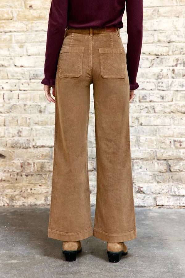 Pantalon ATHLANTY  en velours beige