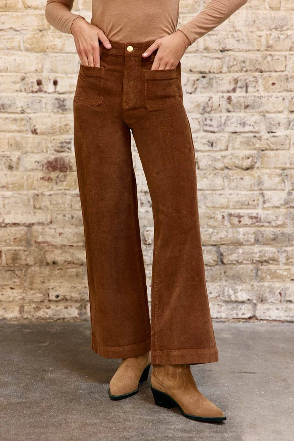Pantalon ATHLANTY  en velours camel