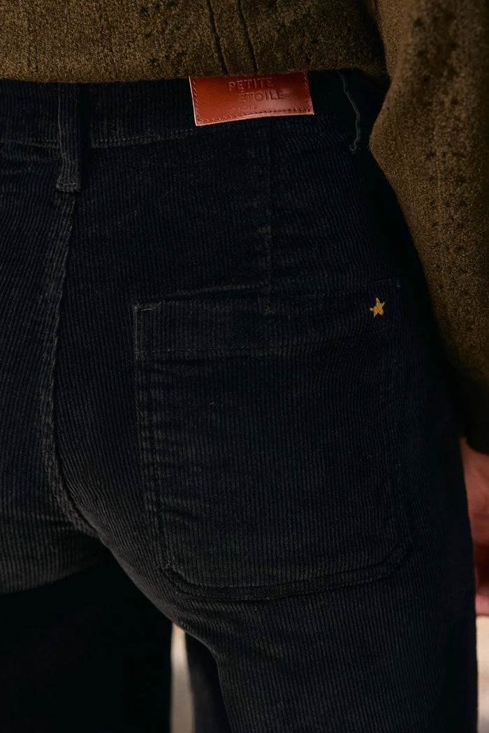 Pantalon ATHLANTY  en velours noir