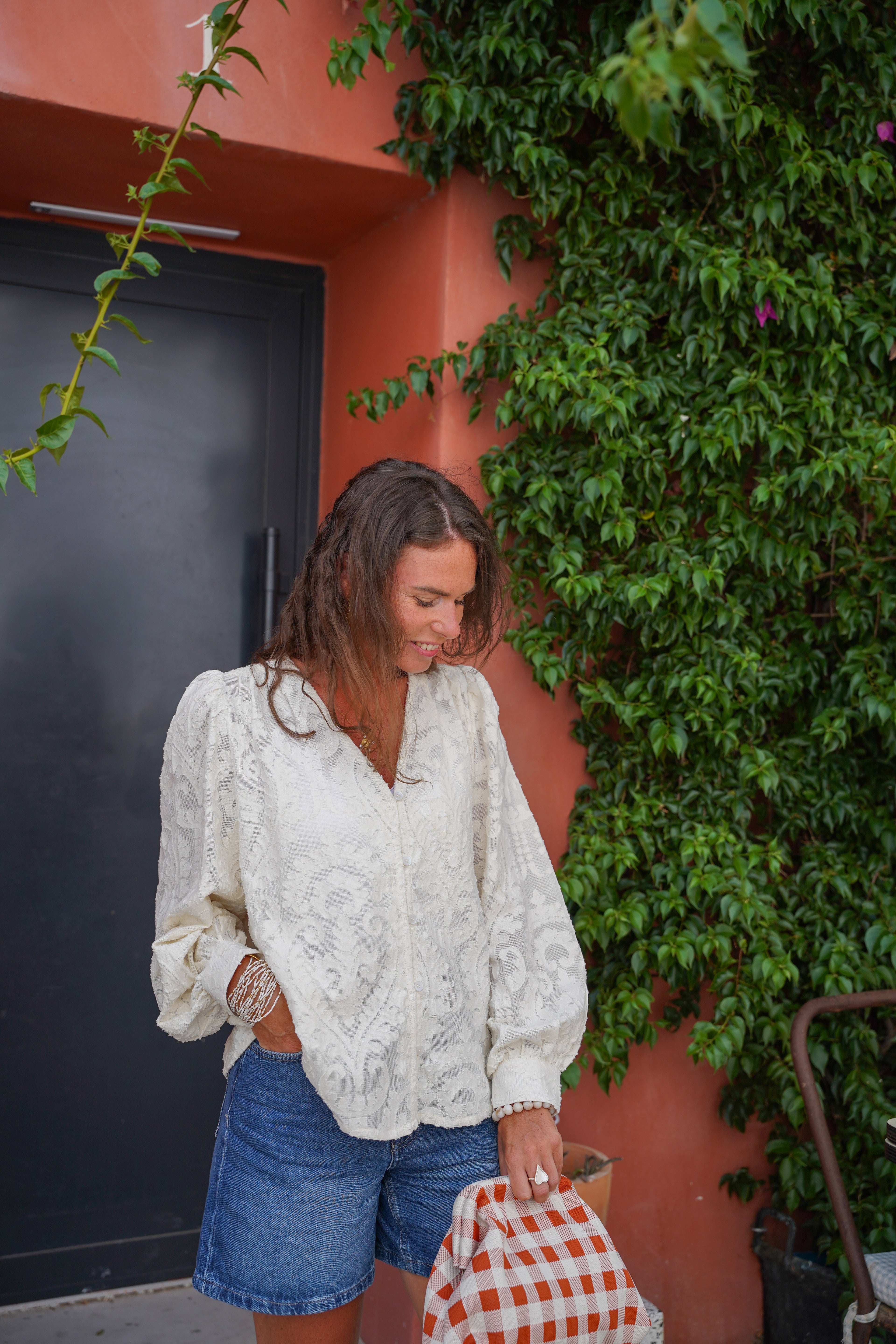 Blouse ample en dentelle BLAIKE