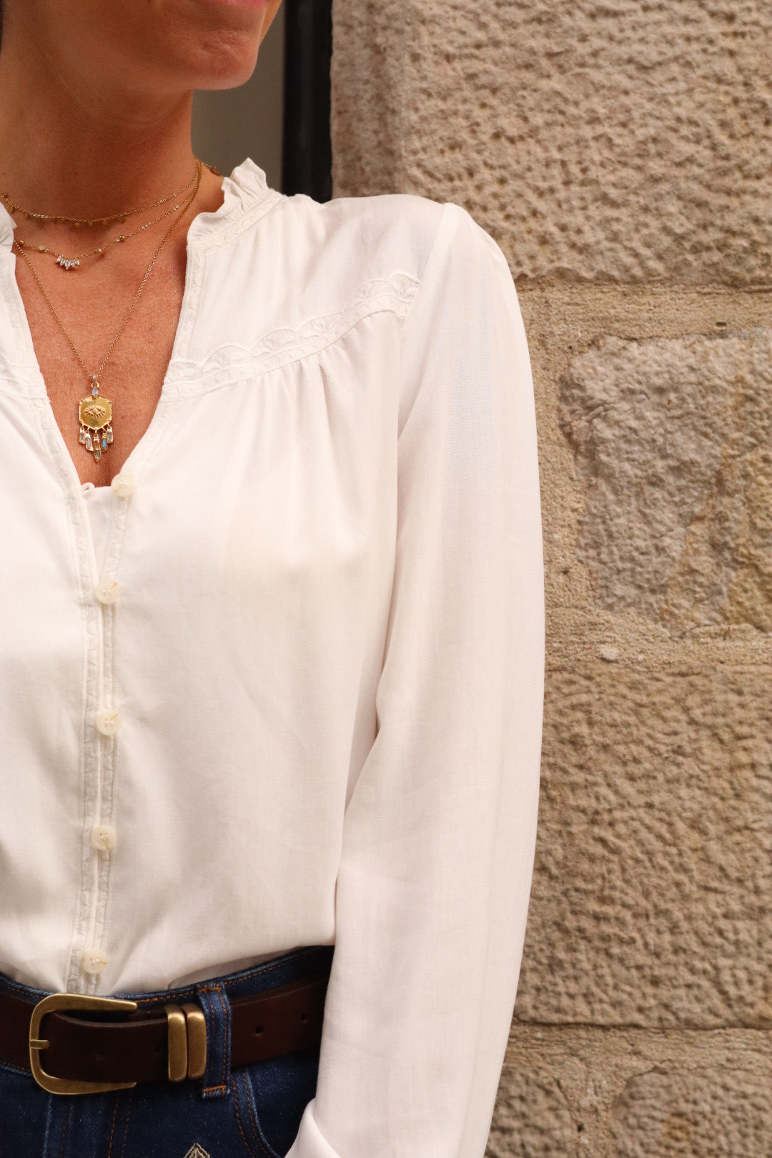 Blouse BOWEN blanc