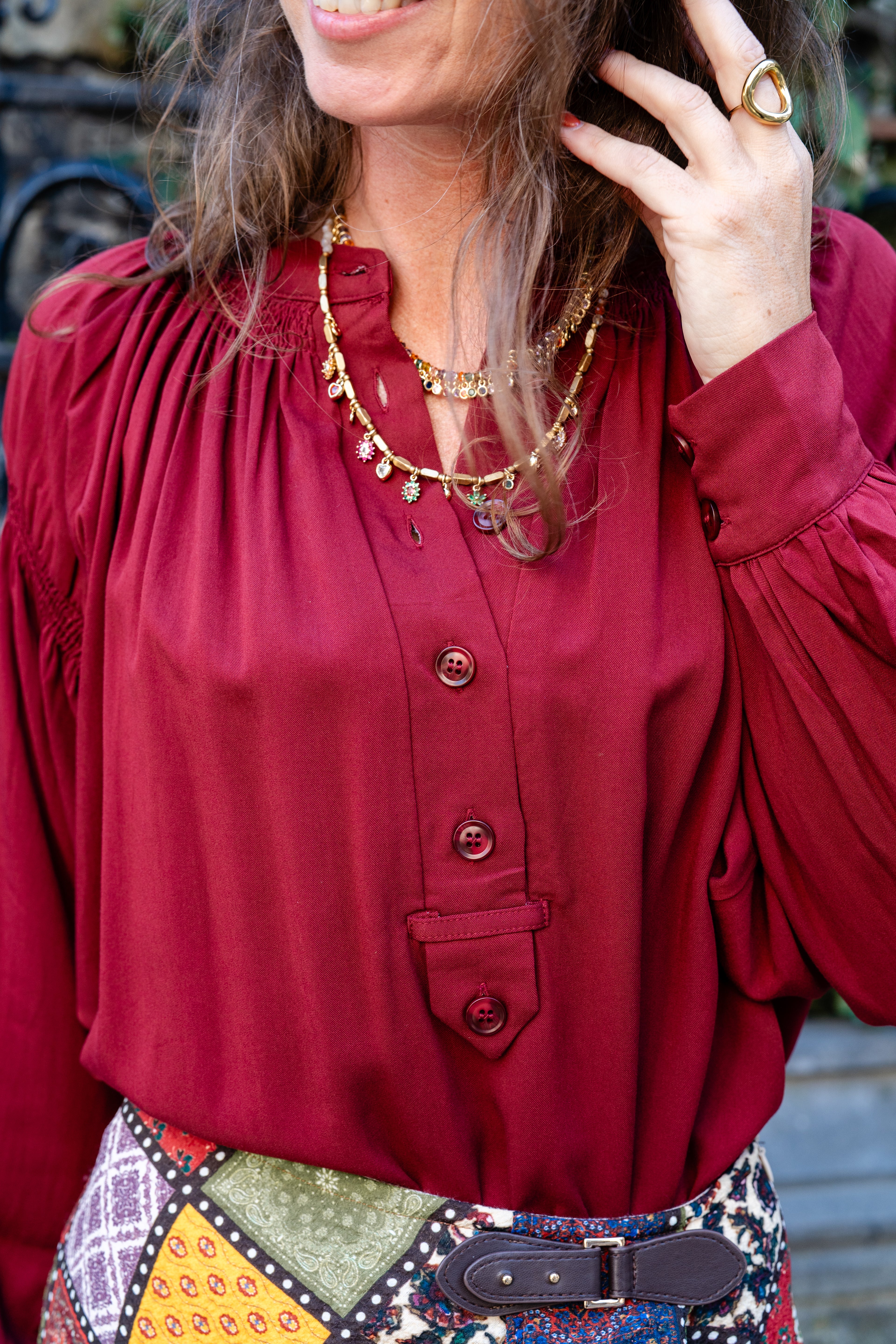 Blouse ABBY bordeaux