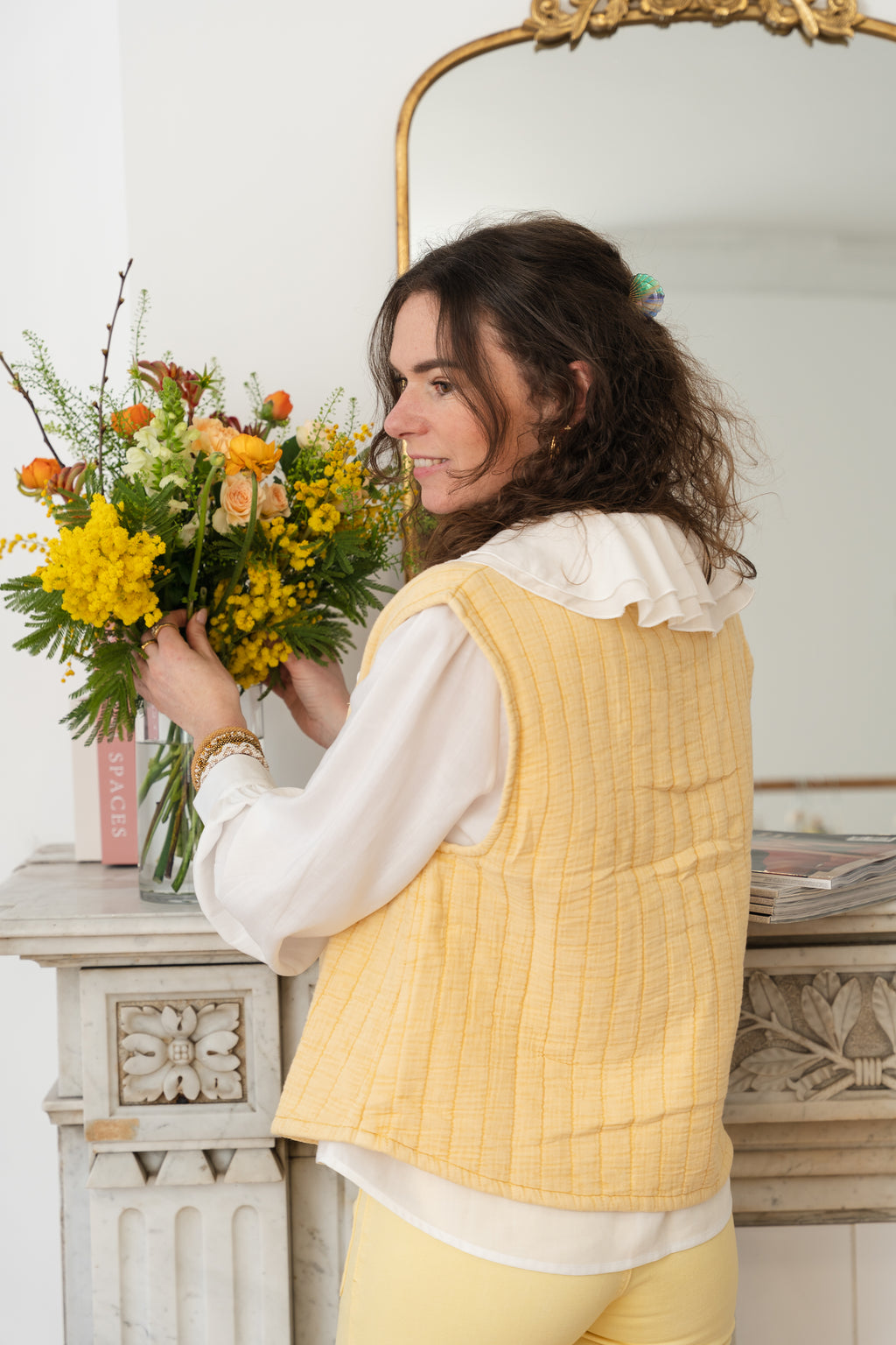 Gilet sans manche VIVIE jaune