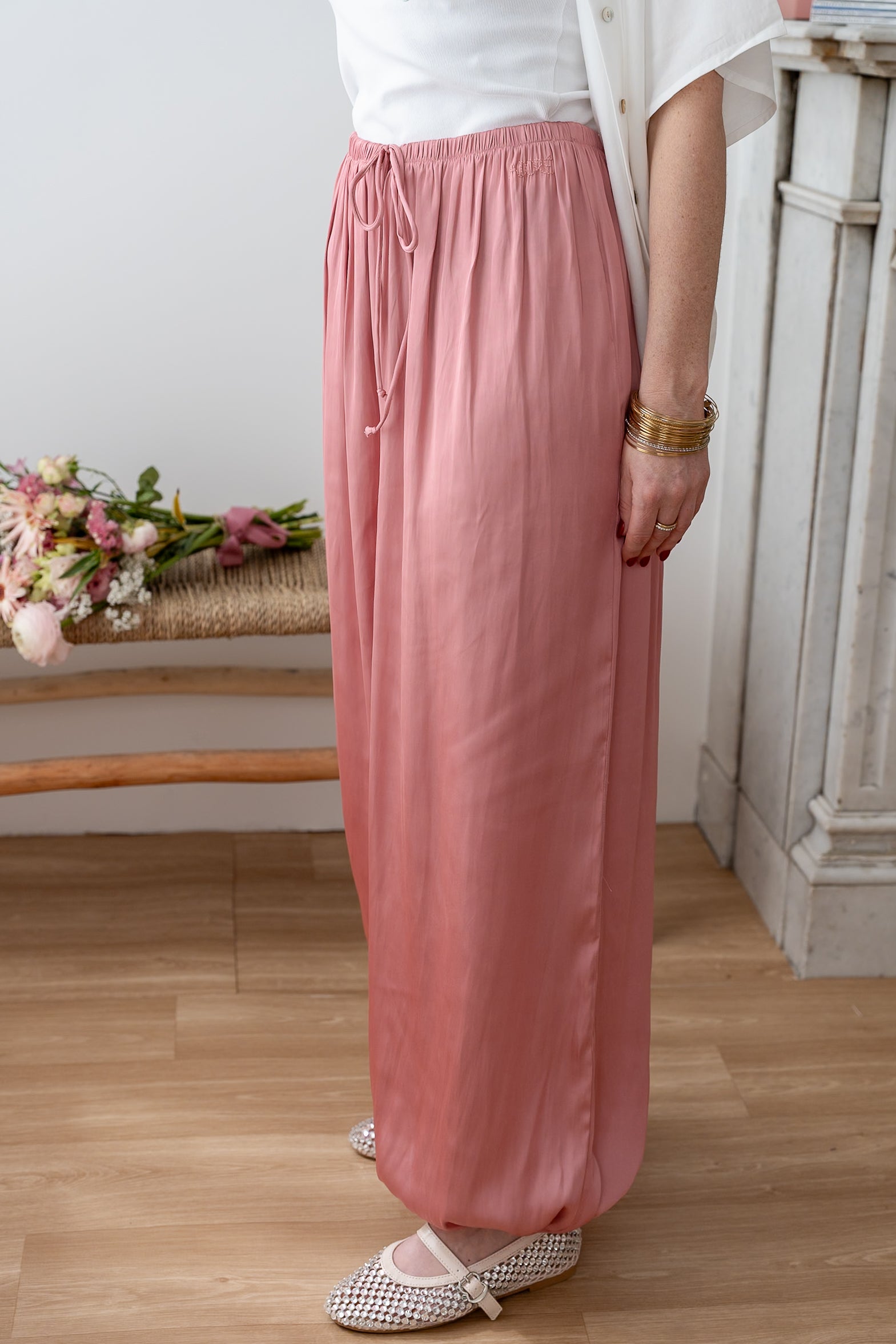 Pantalon Ysiline bois de rose