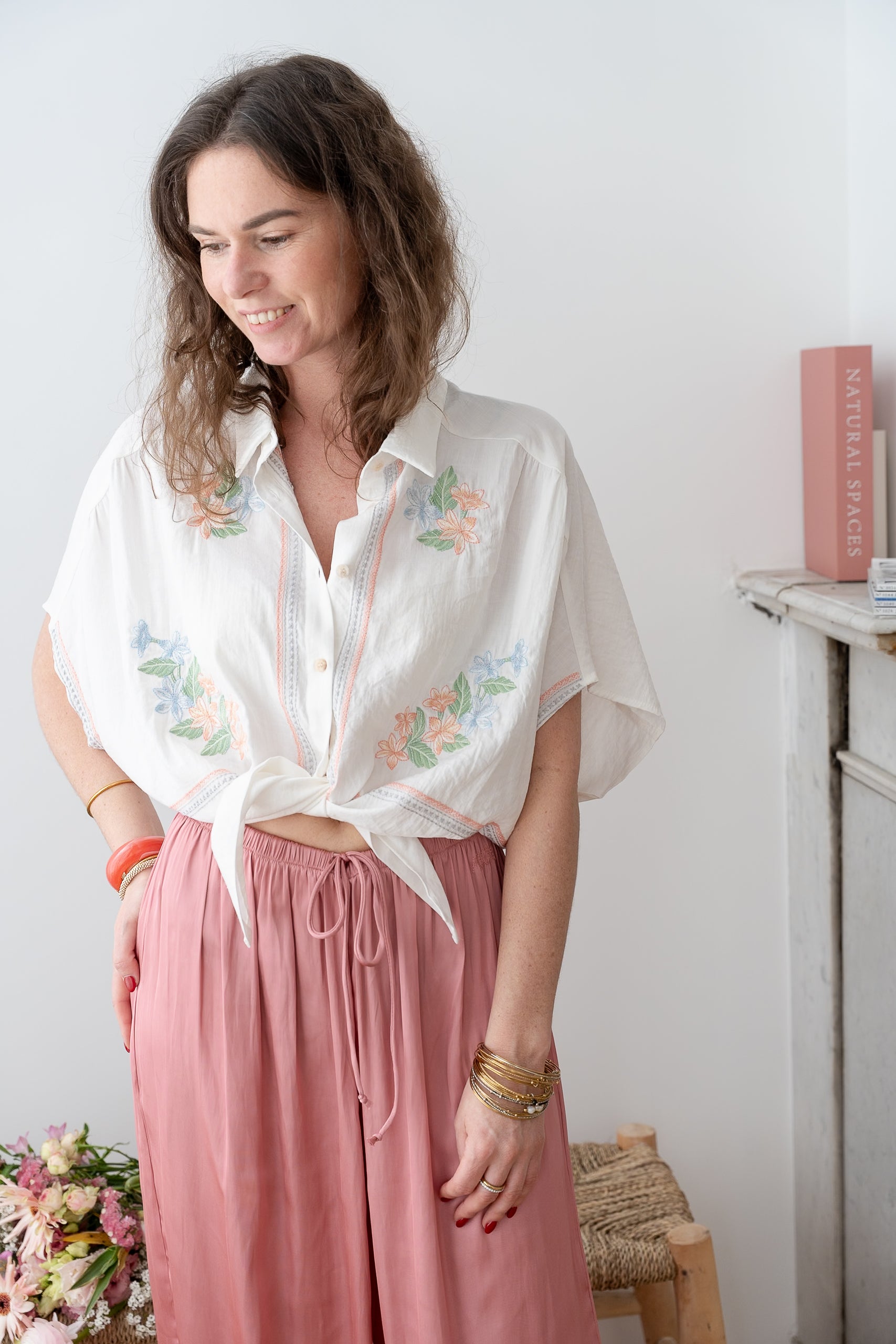 Chemise SERENA brodée