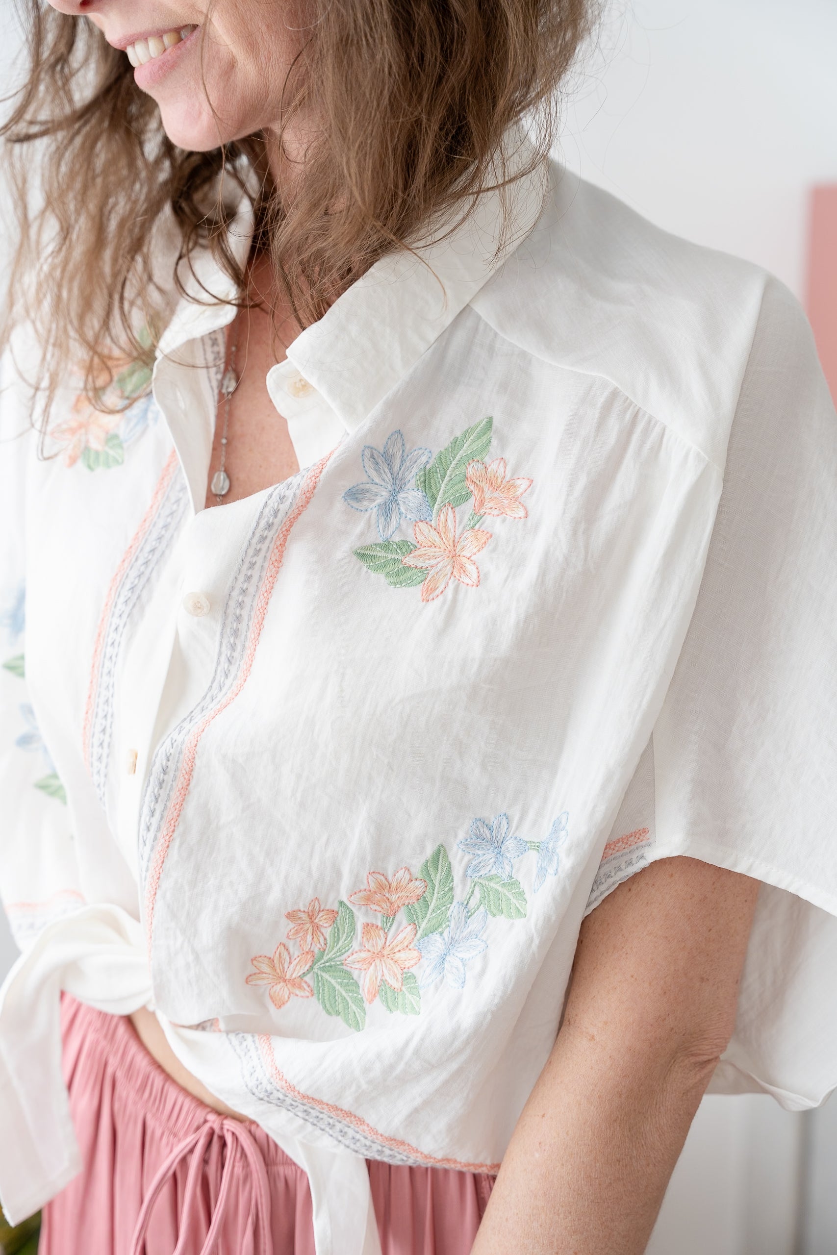 Chemise SERENA brodée