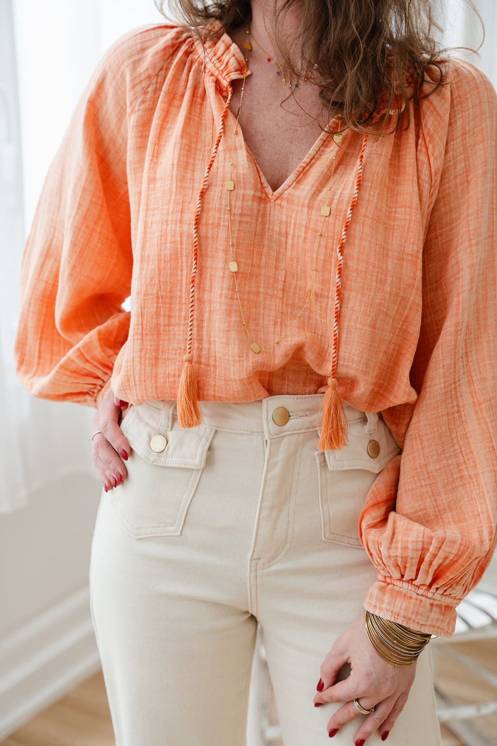 Blouse BRISKA orange