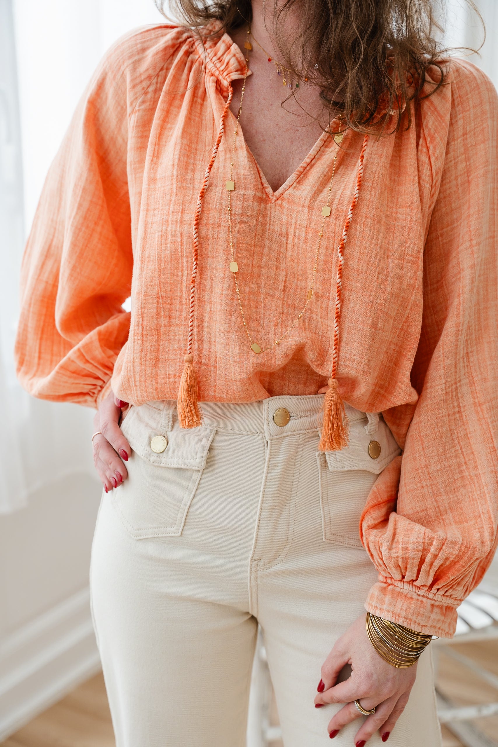 Blouse BRISKA orange