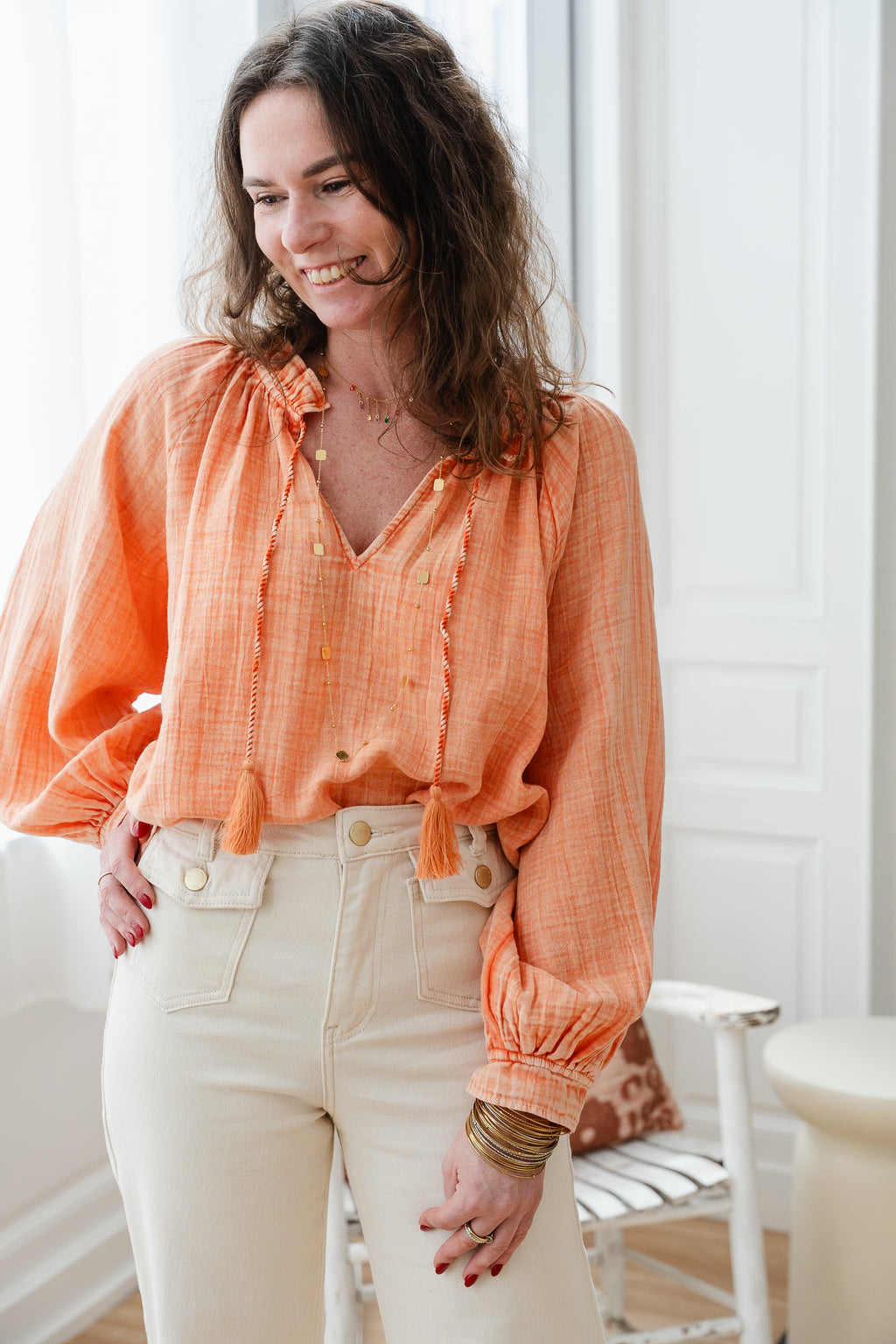 Blouse BRISKA orange