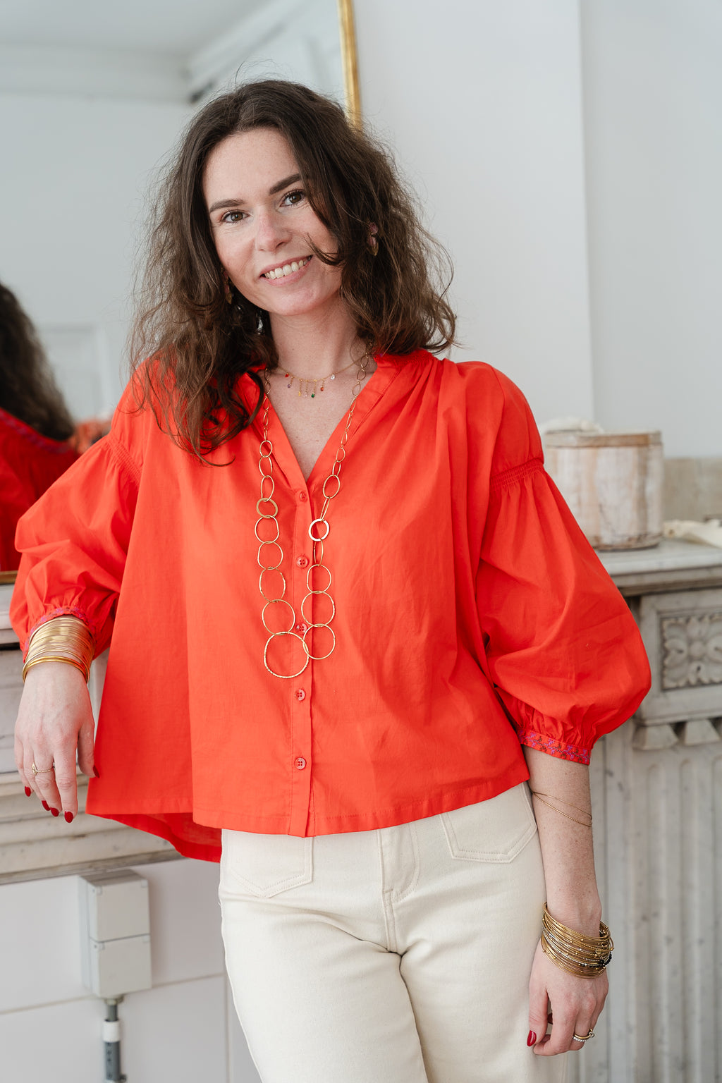 Blouse DANIELE Vermillon
