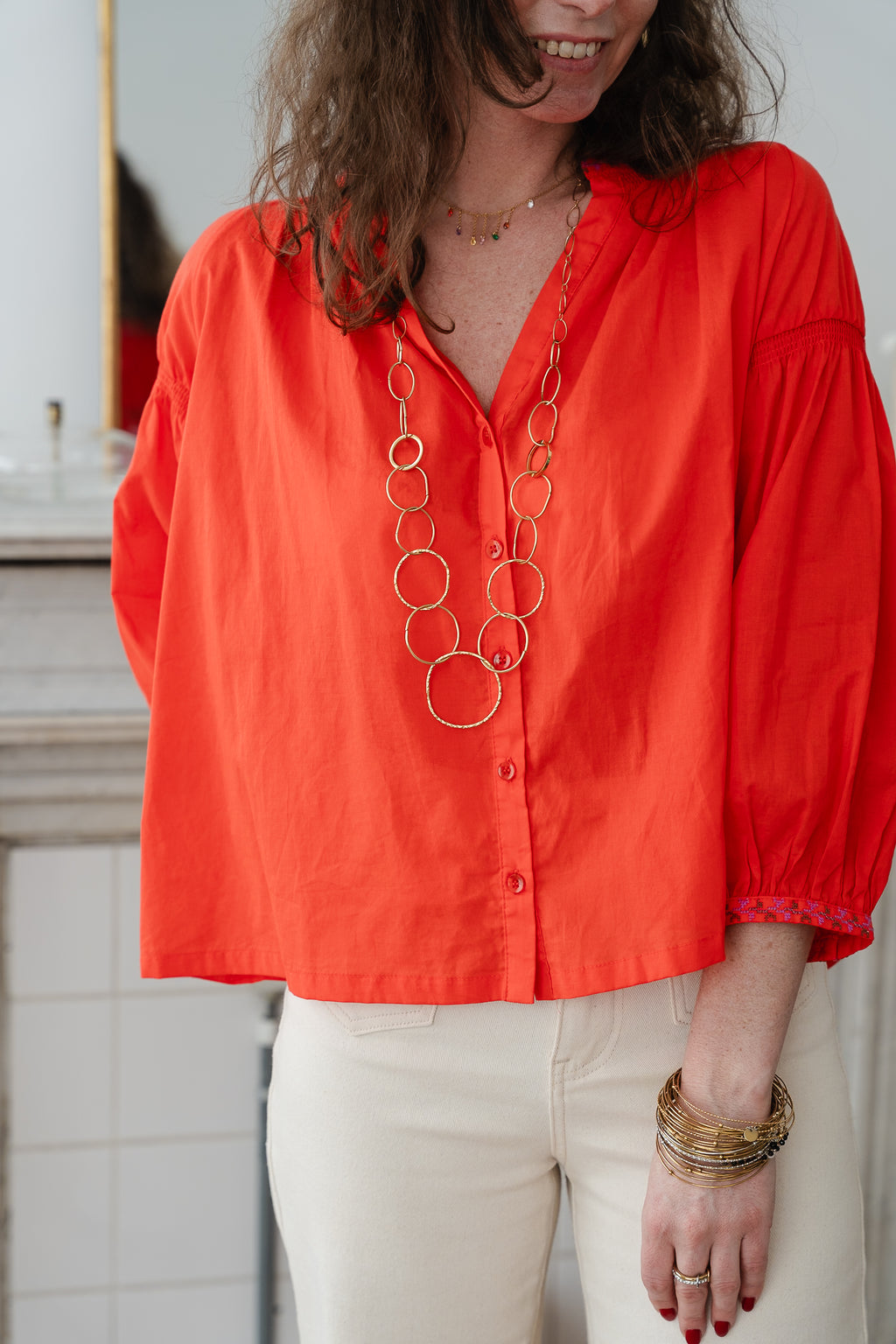 Blouse DANIELE Vermillon
