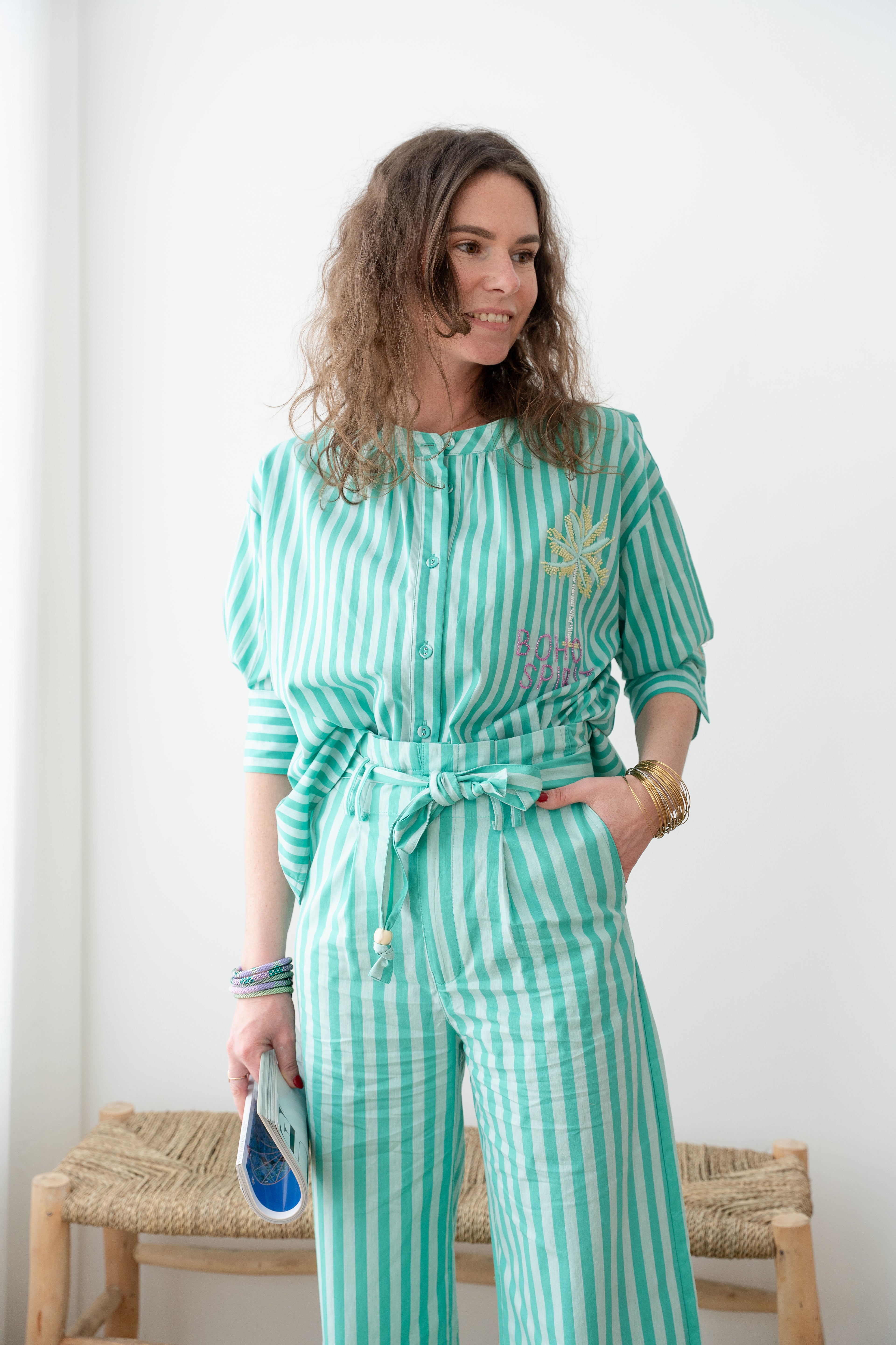 Pantalon NAMI rayé