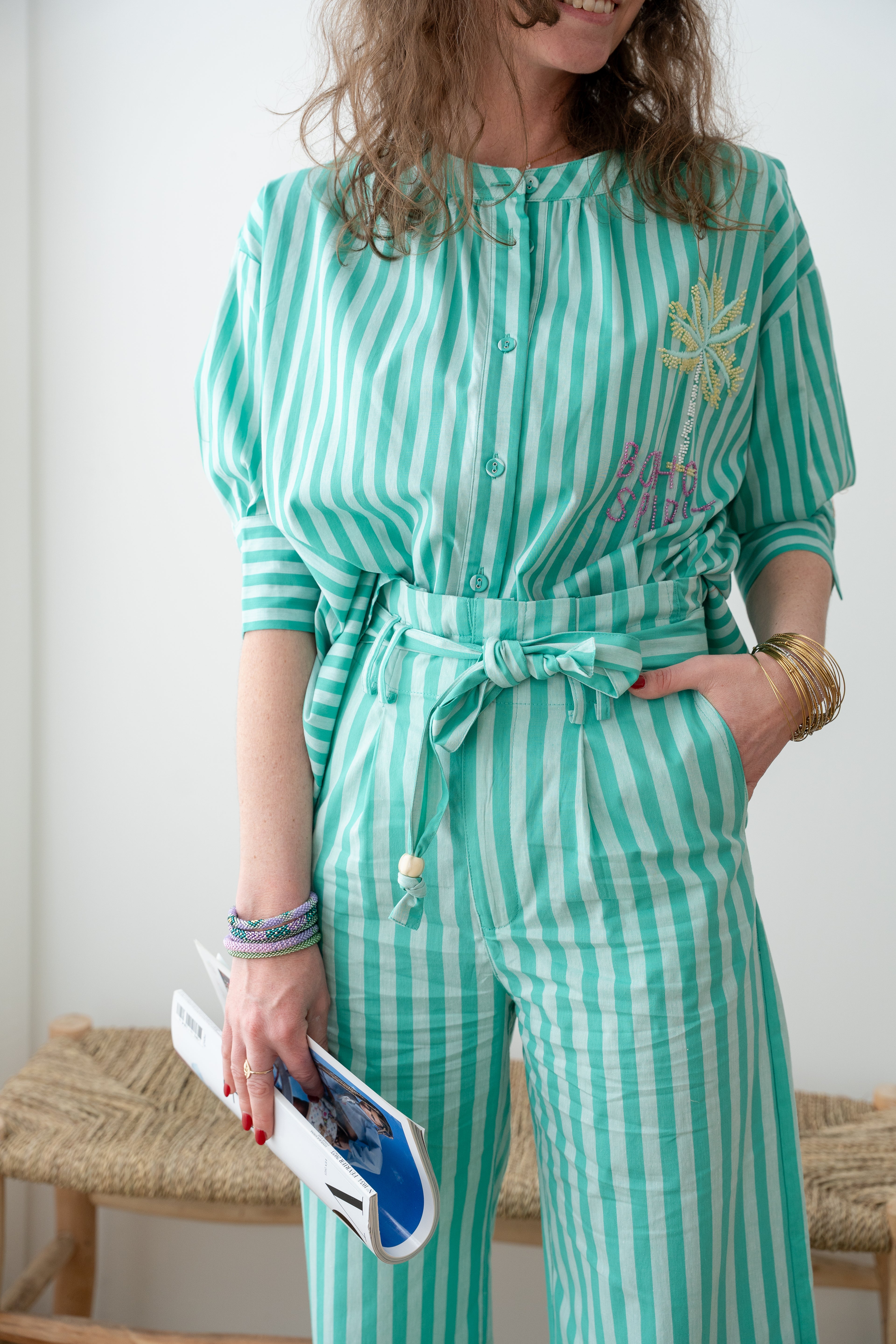 Pantalon NAMI rayé