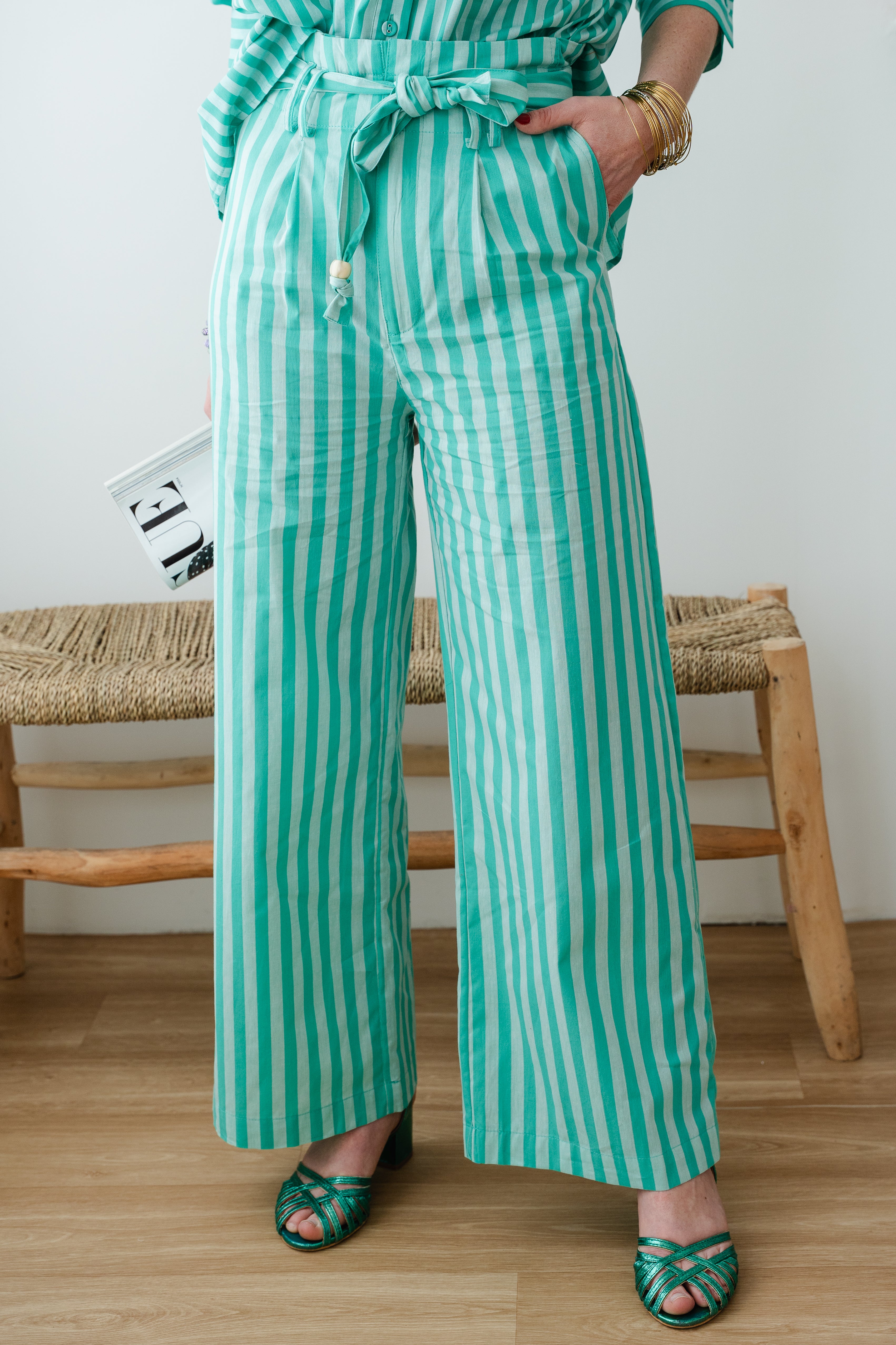 Pantalon NAMI rayé