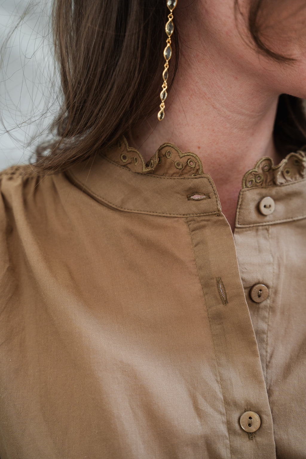 Chemise KIMBER beige foncé
