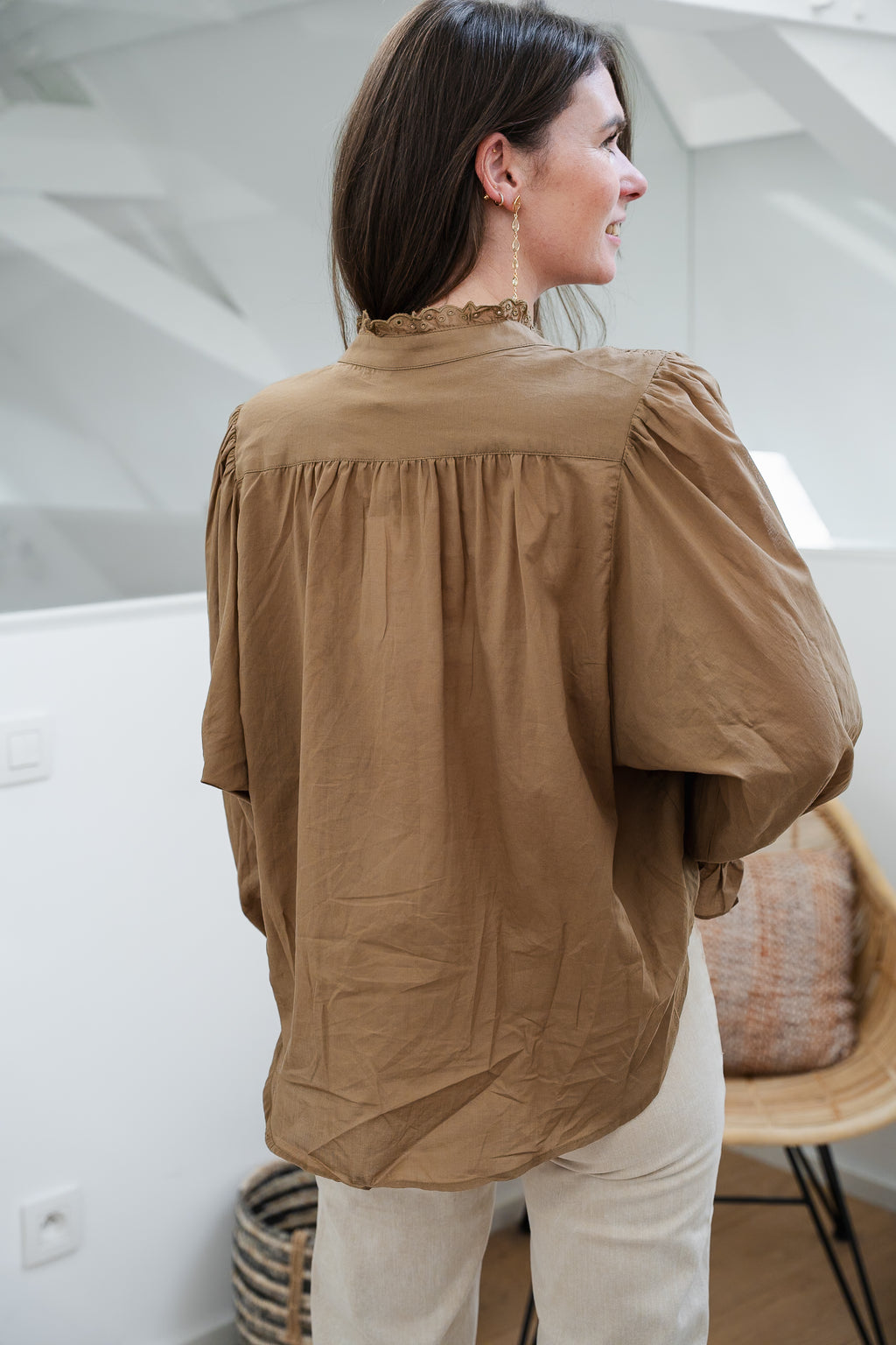 Chemise KIMBER beige foncé