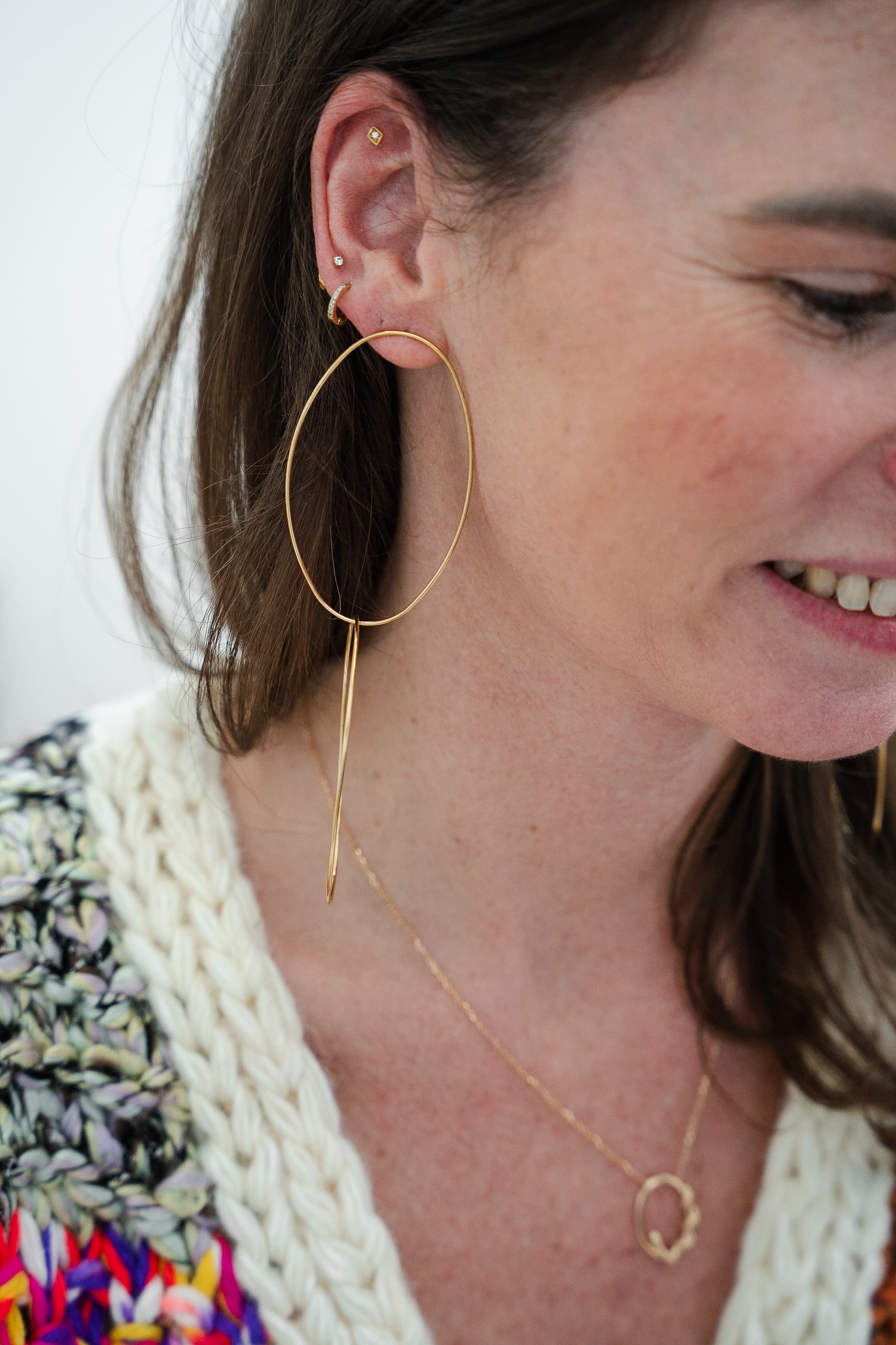 Cardigan ZORA patchwork multicolore