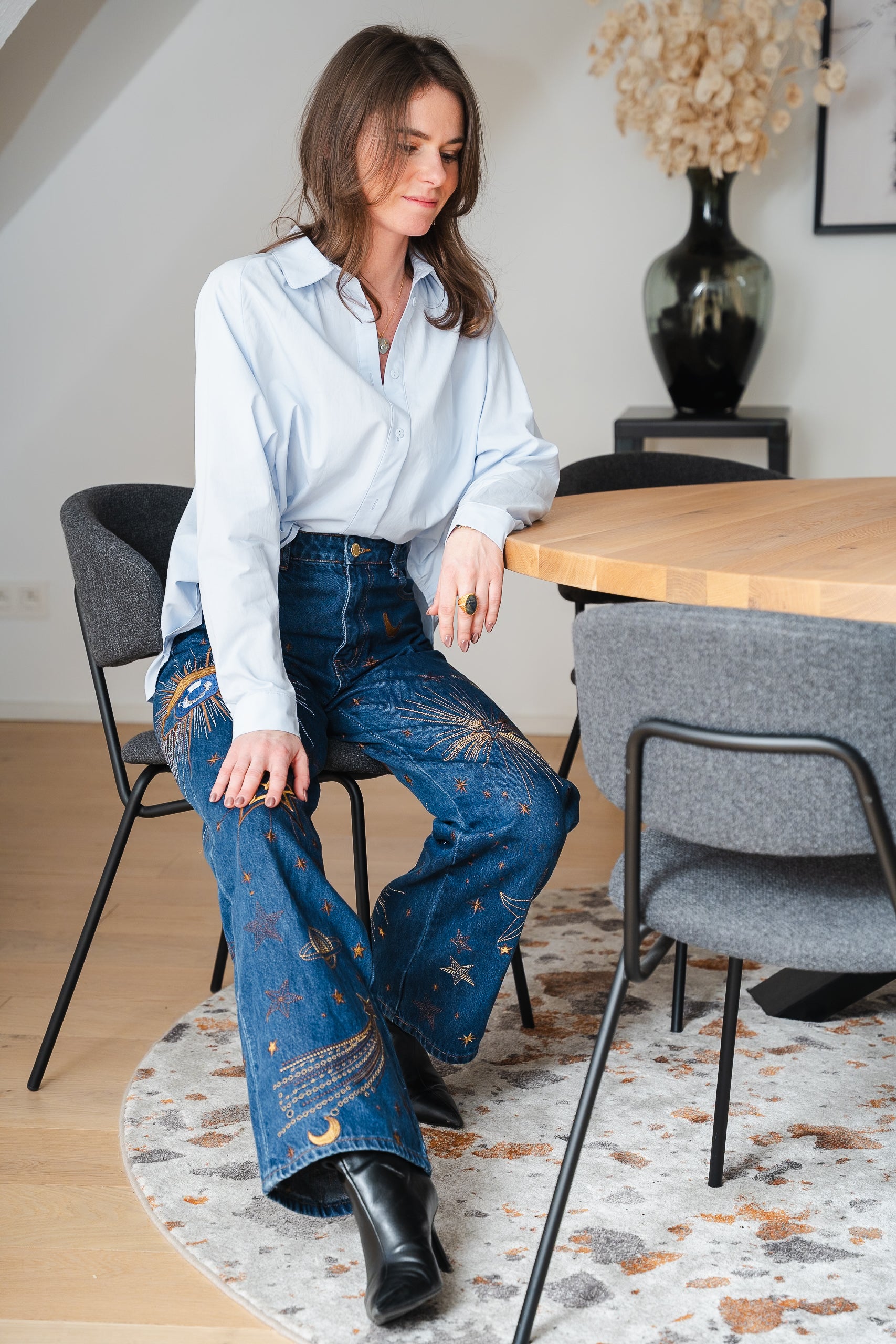 Jeans ZEPHIRA brodé