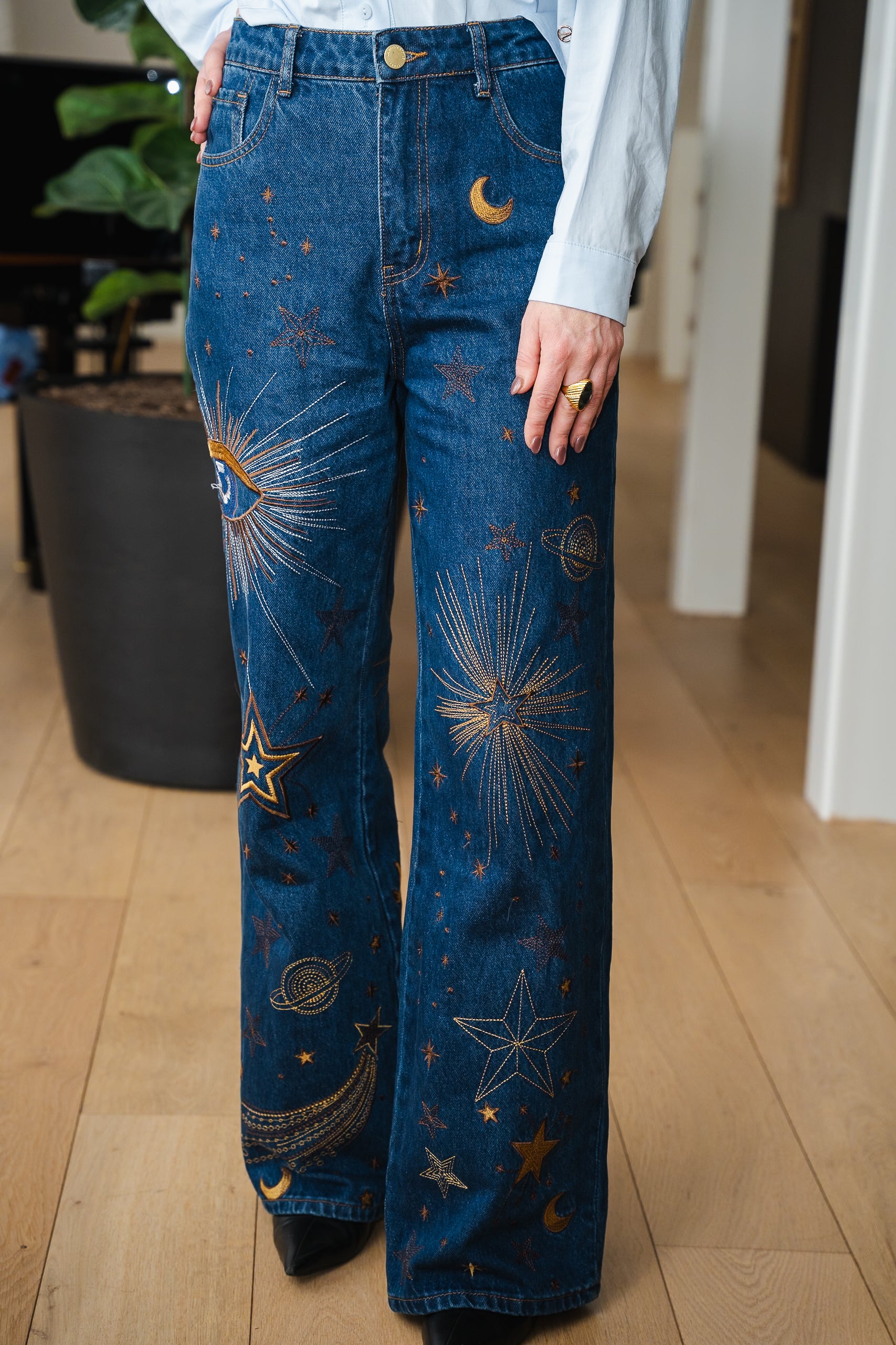Jeans ZEPHIRA brodé