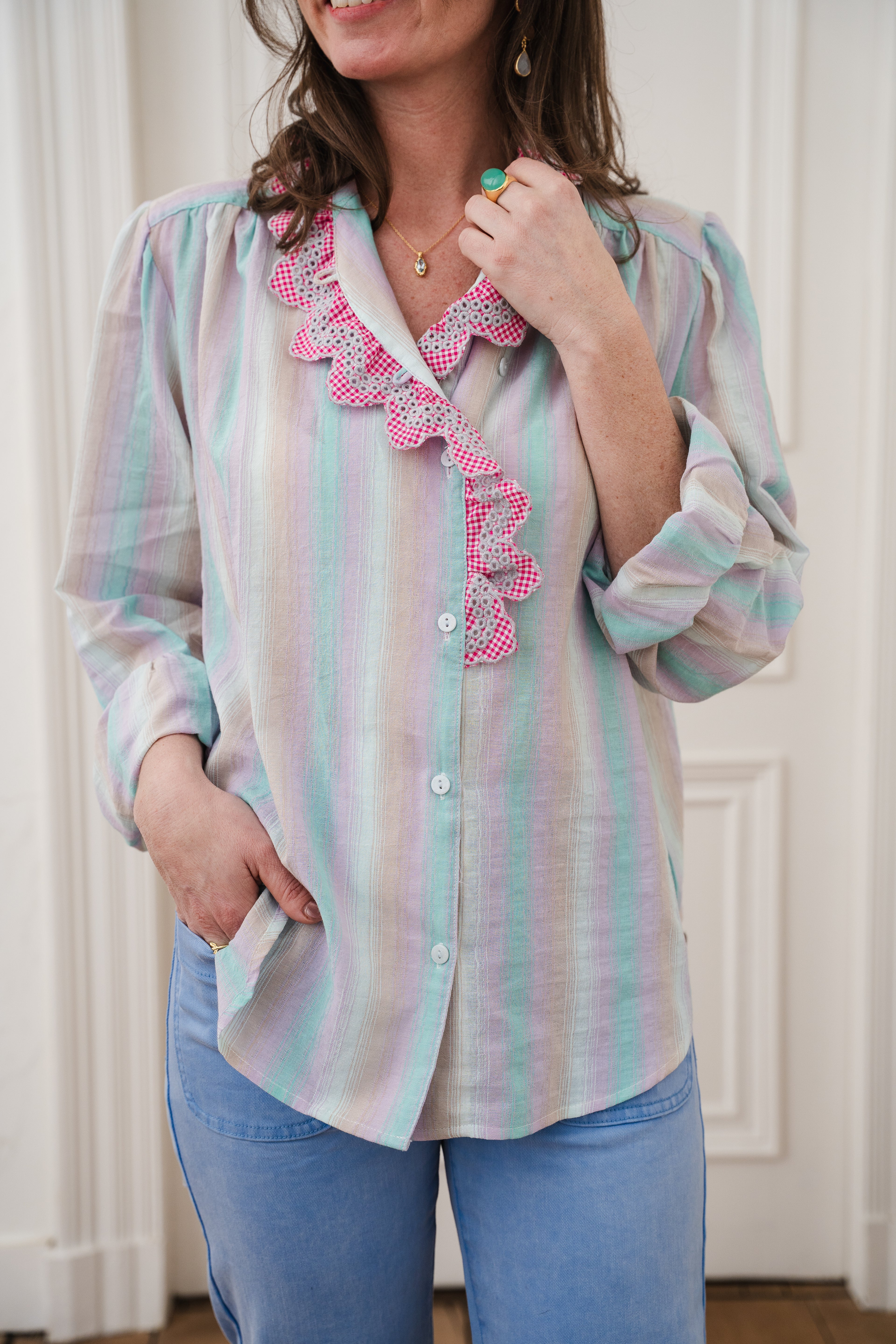 Chemise Alya rayé multico