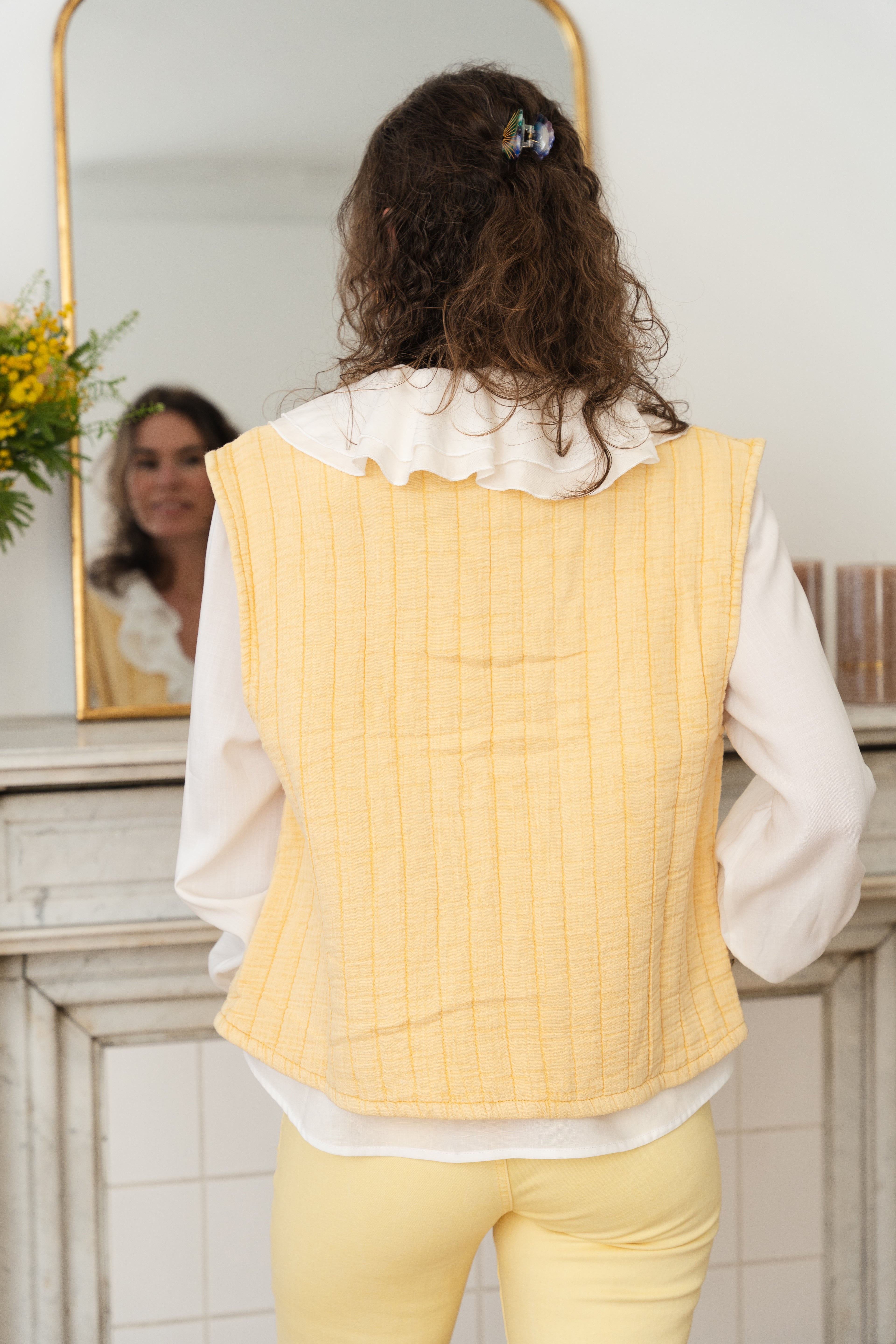 Gilet sans manche VIVIE jaune