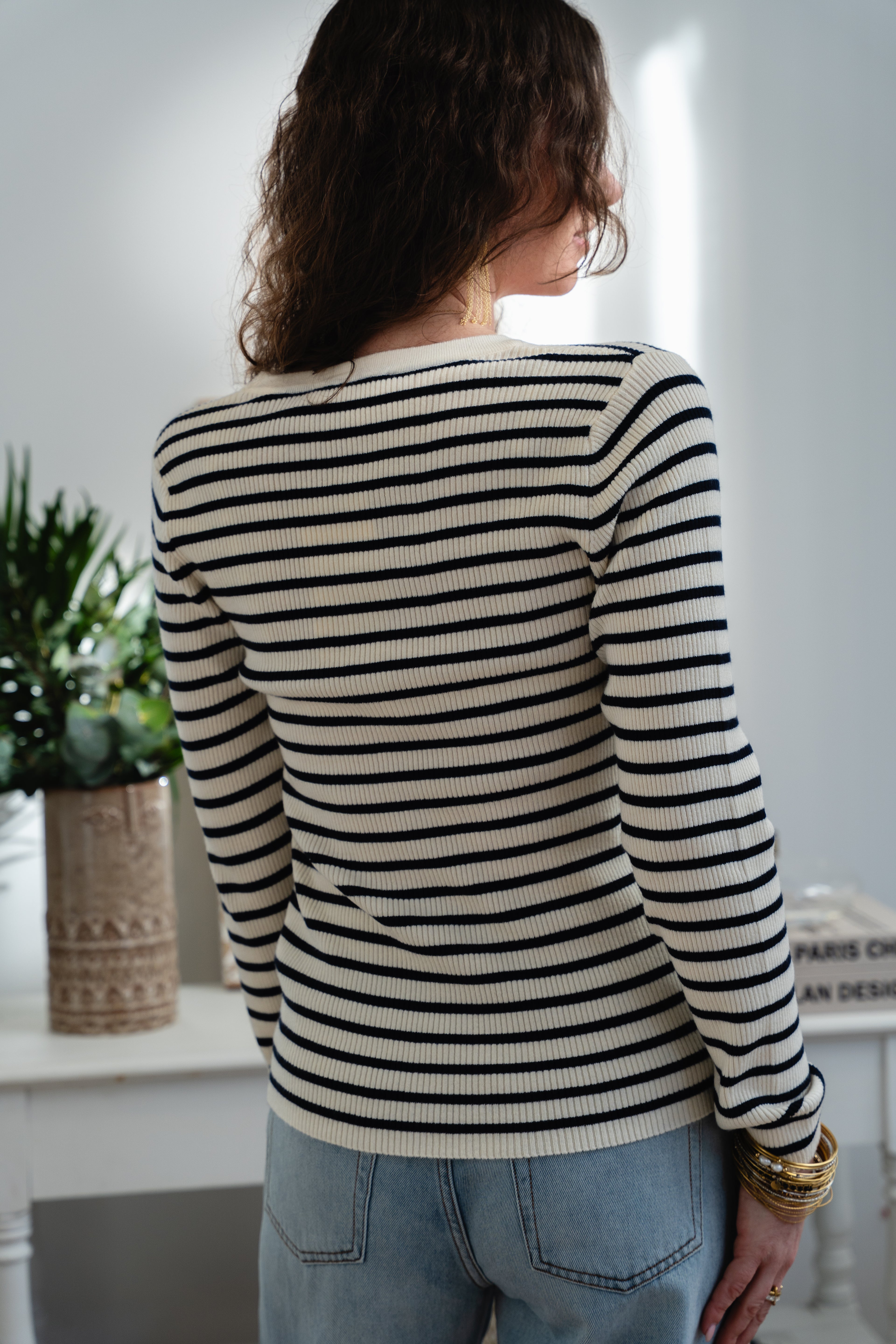 Gilet MOTY marinière