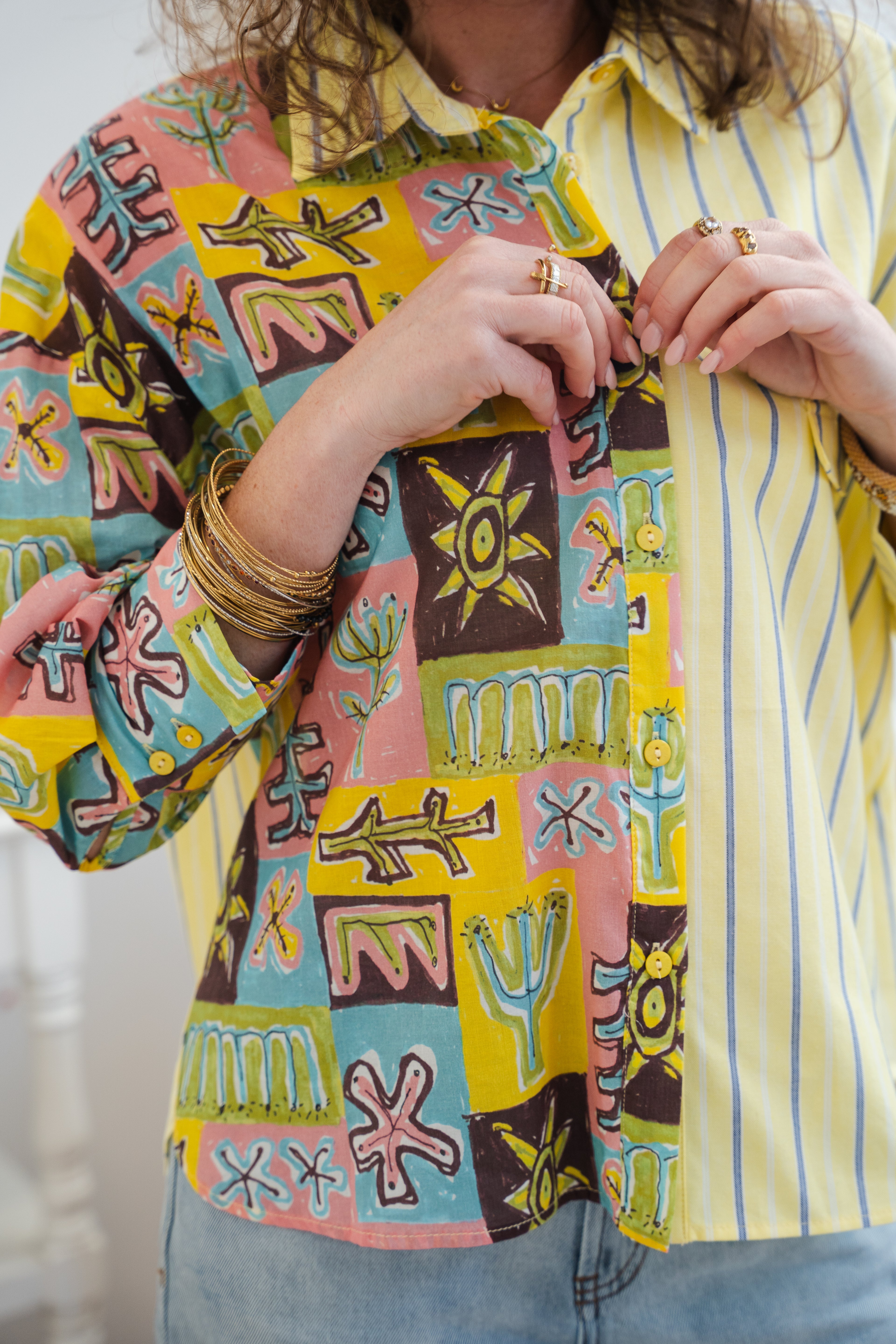 Chemise Cyrielle bicolore