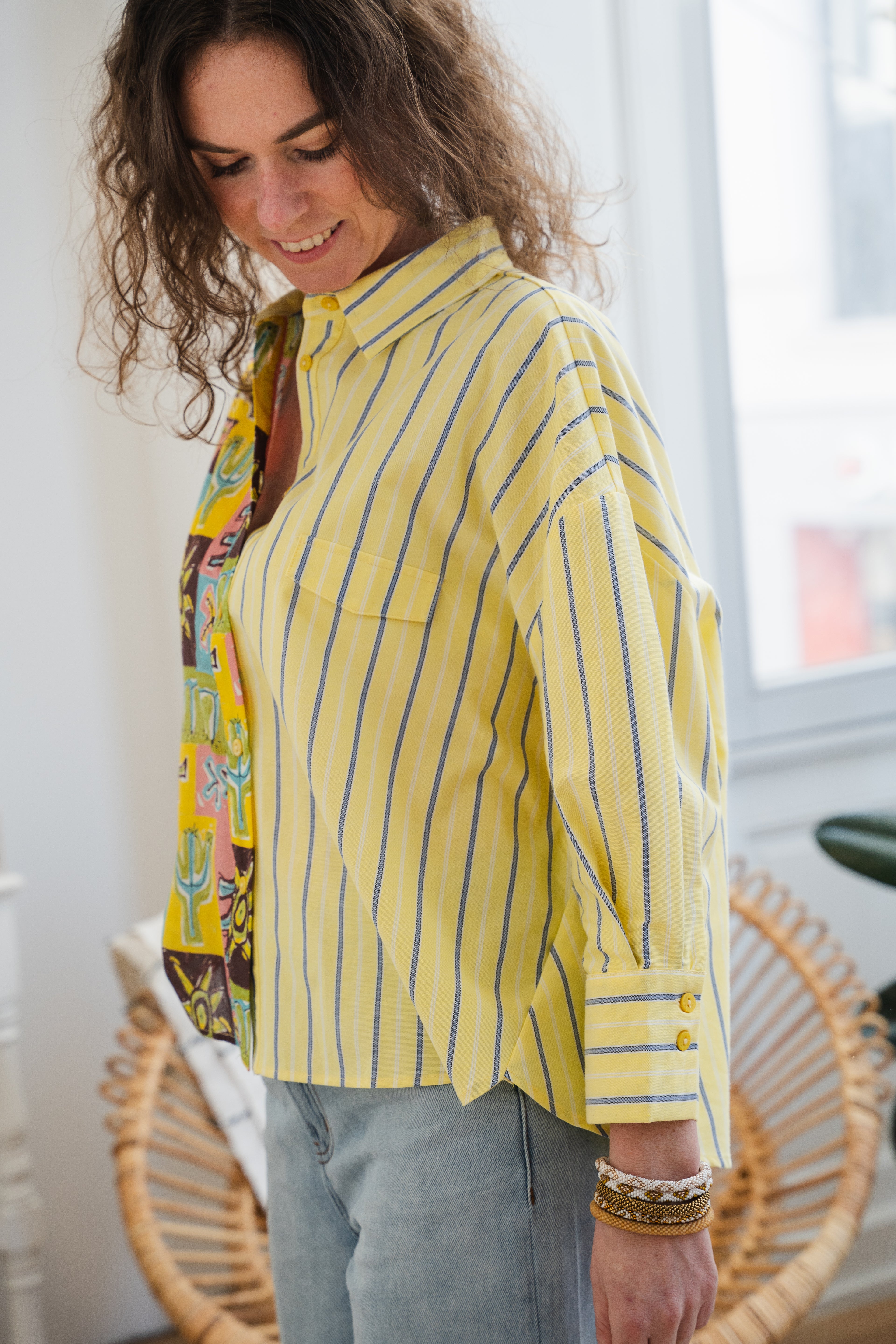 Chemise Cyrielle bicolore