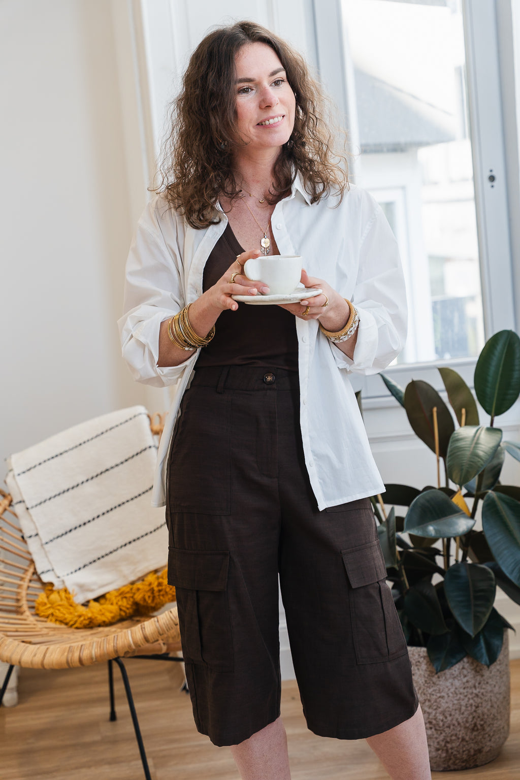 Bermuda PLINA marron