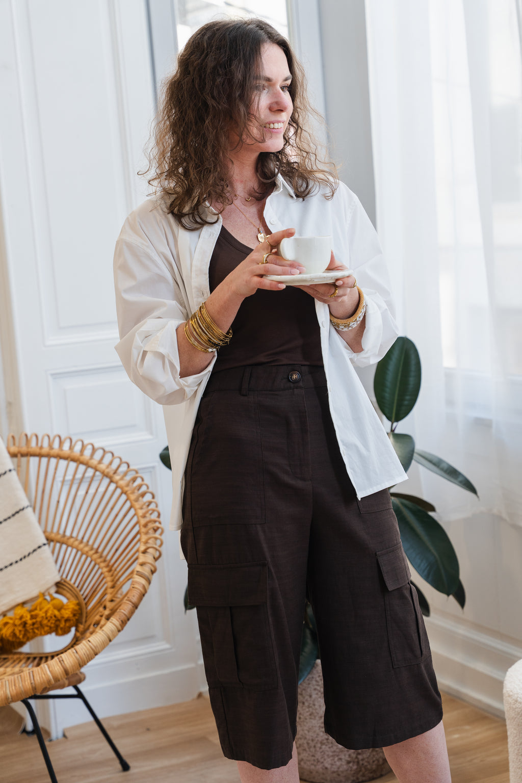 Bermuda PLINA marron